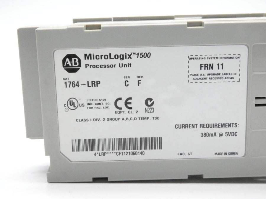 ALLEN BRADLEY 1764-LRP SER. C F/W 11 REV. F 5VDC NSNP