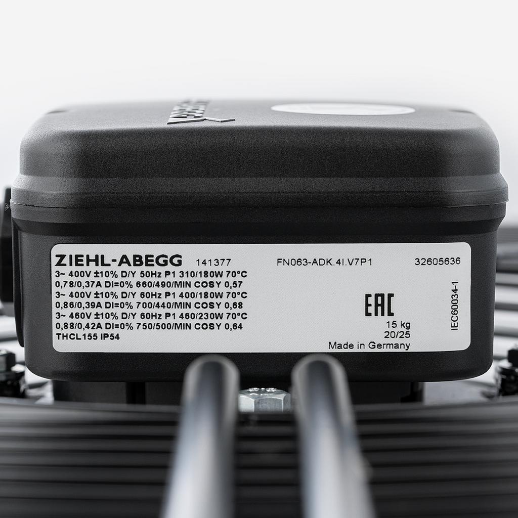 FN063-ADK.4I.V7P1 ZIEHL-ABEGG Axial Fan