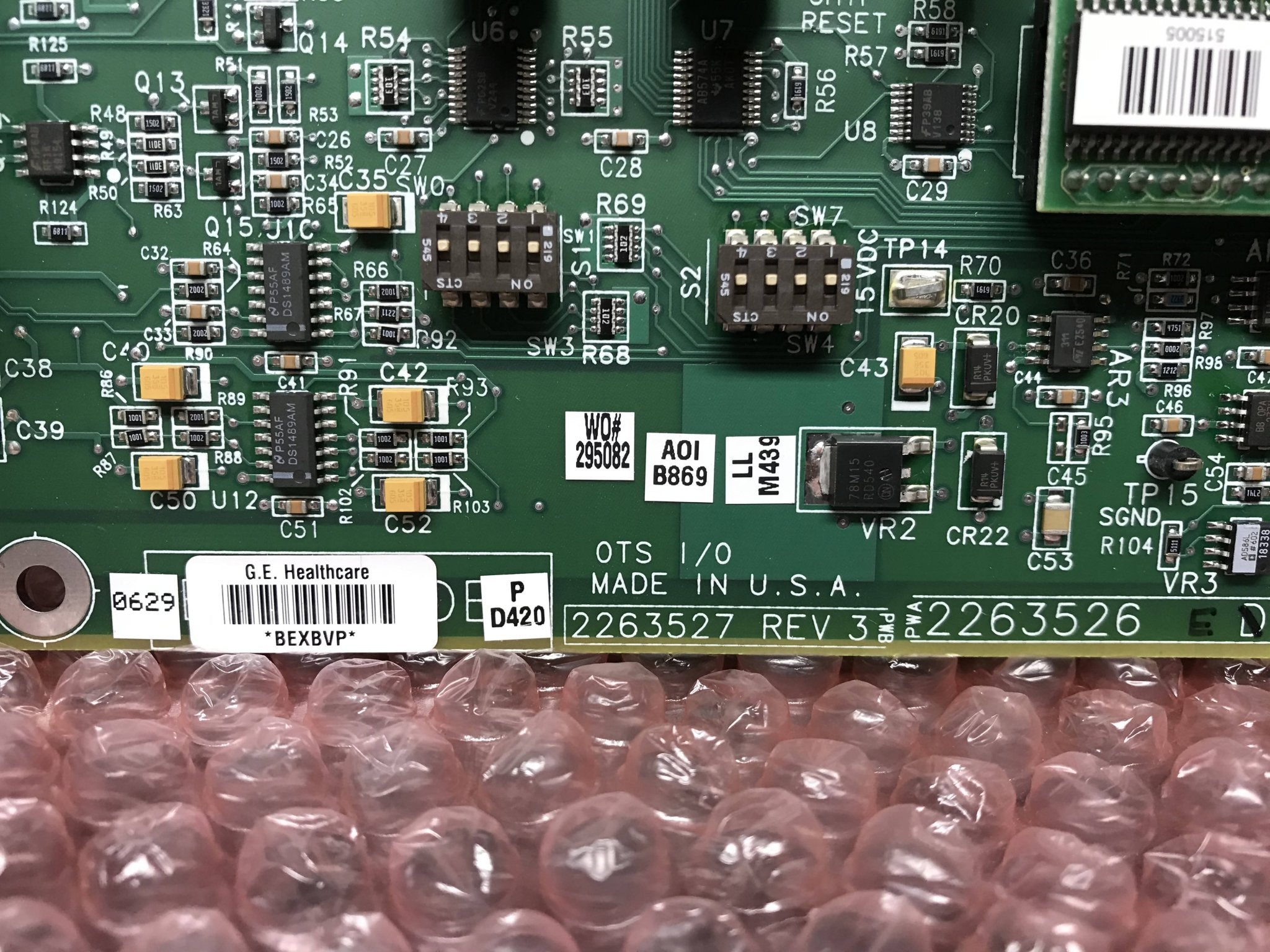 NEW OTS I/O Board (2263526/7 Rev 3 GE