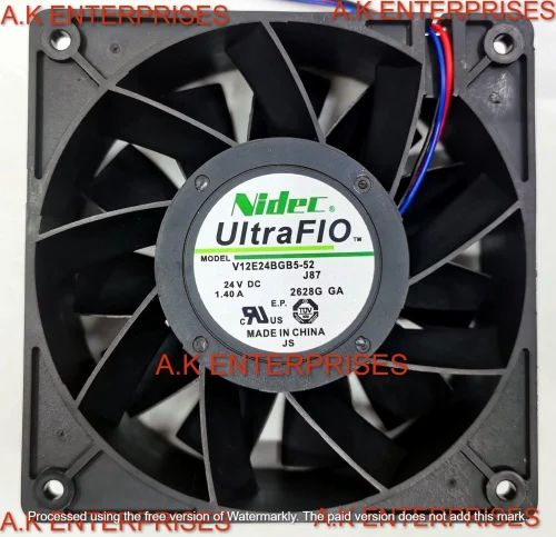 NIDEC Cooling Fan 24V 120mm 12038 for V12E24BGB5-52 1.40A 120x120x38mm Fan