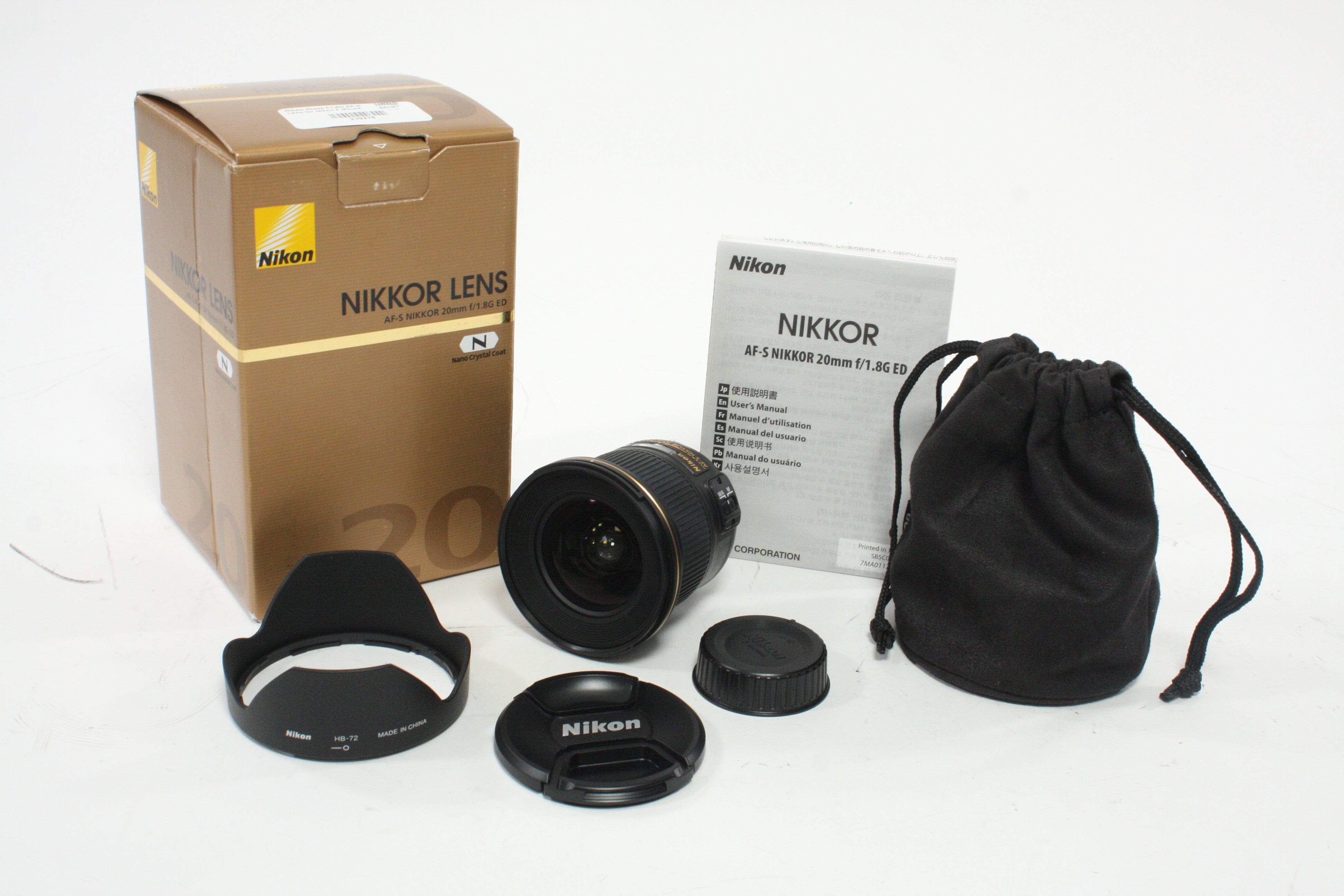 Nikon 20mm f/1.8G AF-S Lens for Nikon F Mount