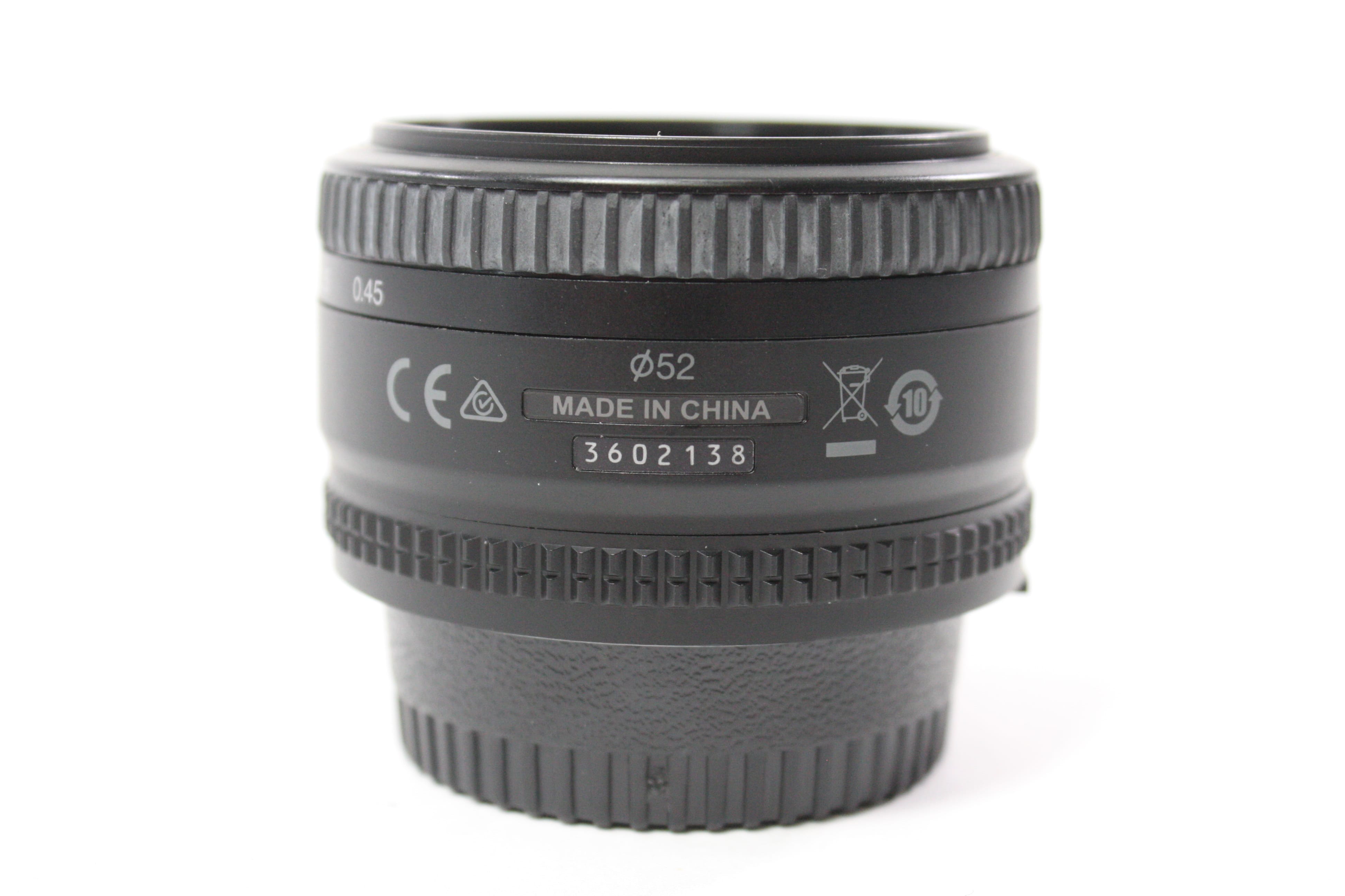 Nikon 50mm f/1.8 D AF Nikkor Lens for F Mount