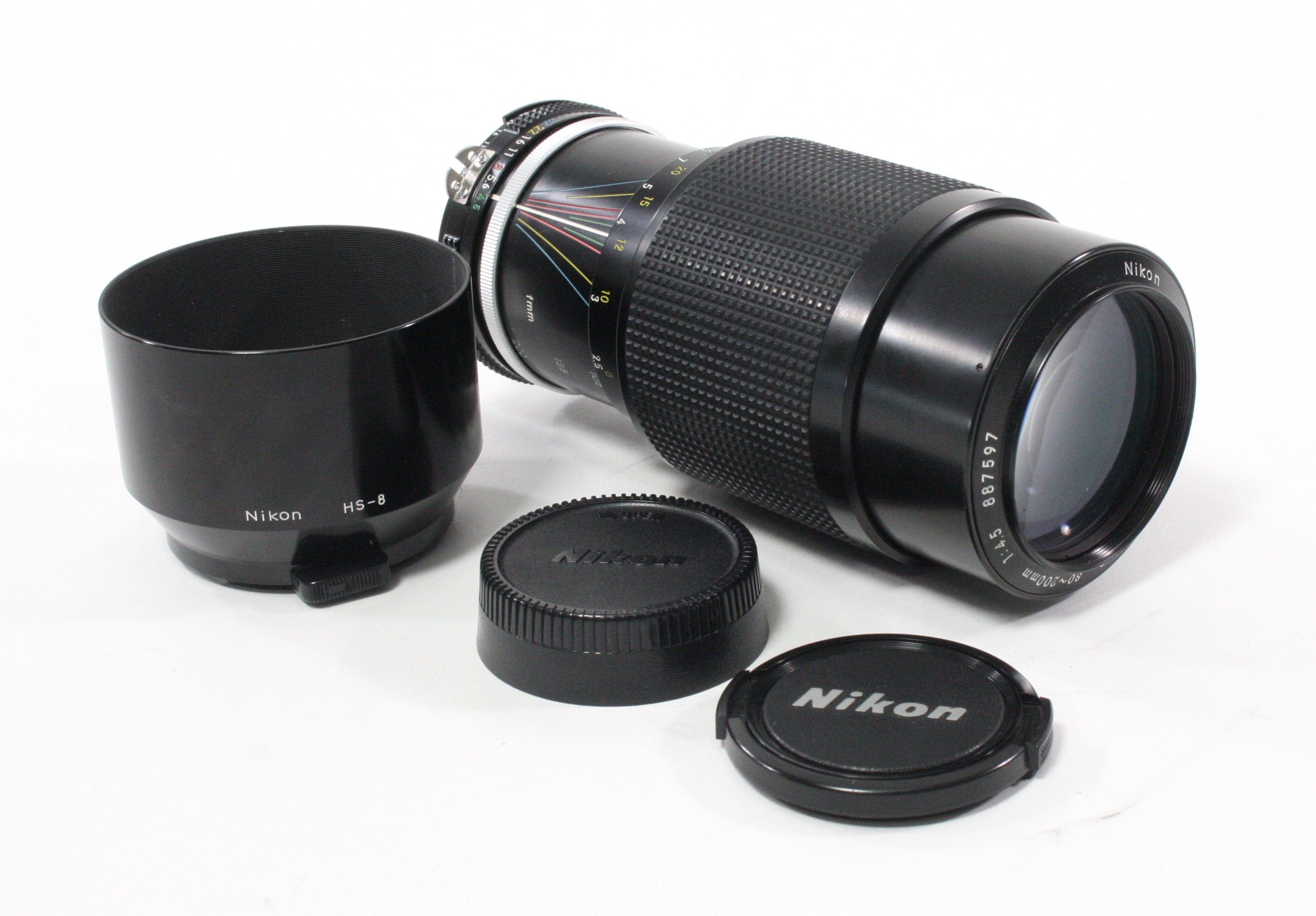 Nikon 80-200mm f/4.5 Ai for Nikon F Mount with HS-8 Hood