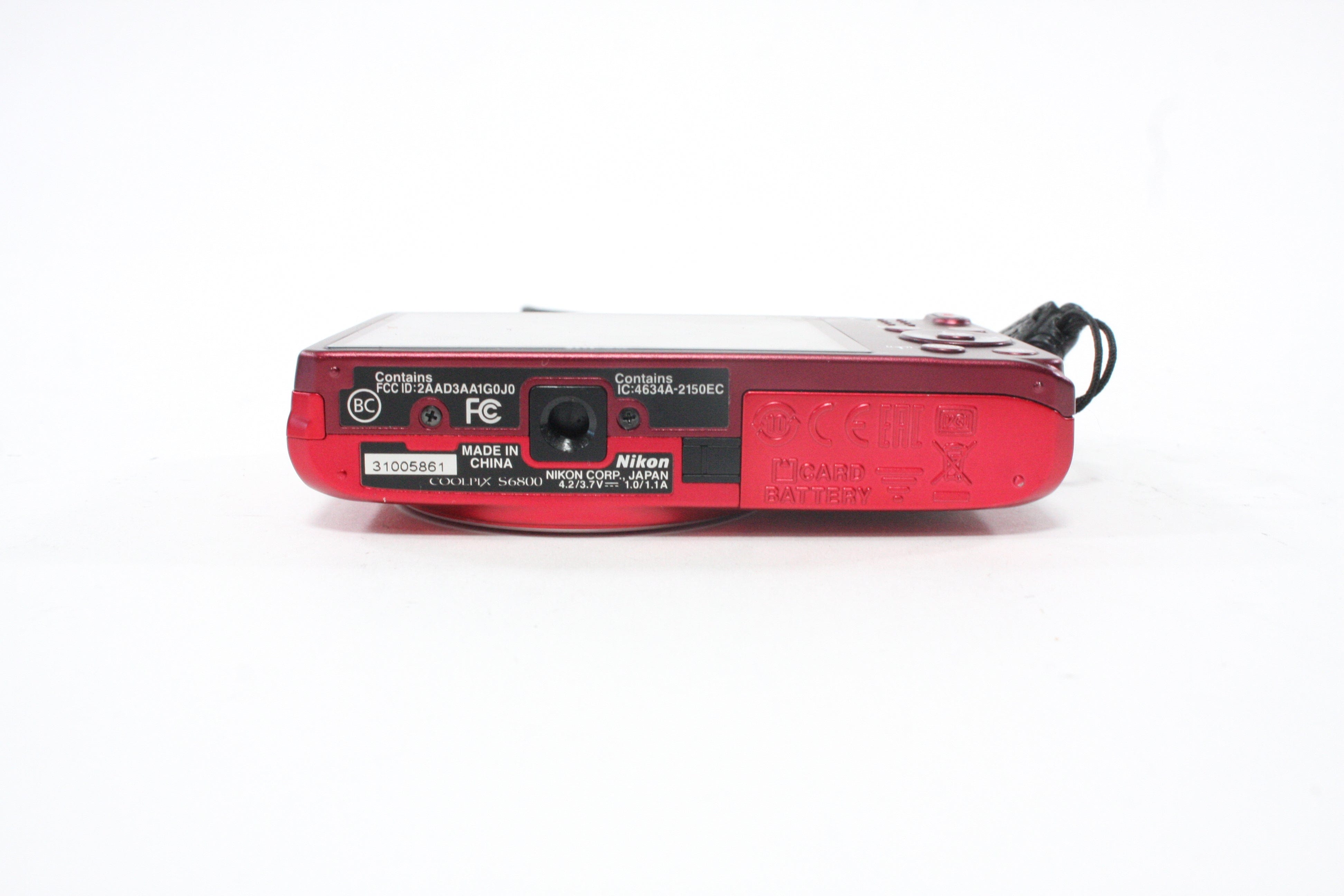 Nikon Coolpix Digital Point-and-Shoot Camera 12x Zoom 16.0mp (Red)