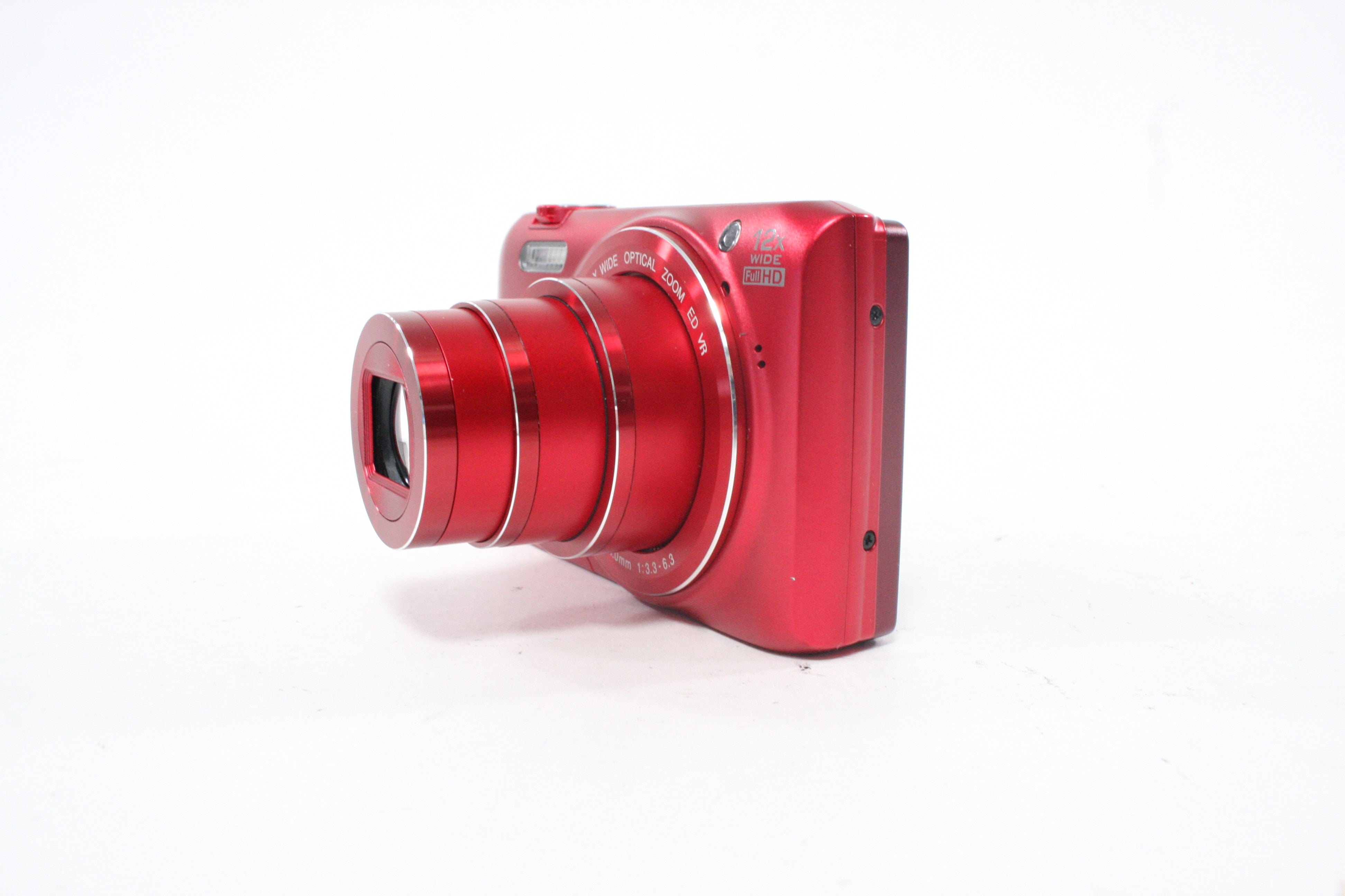 Nikon Coolpix Digital Point-and-Shoot Camera 12x Zoom 16.0mp (Red)