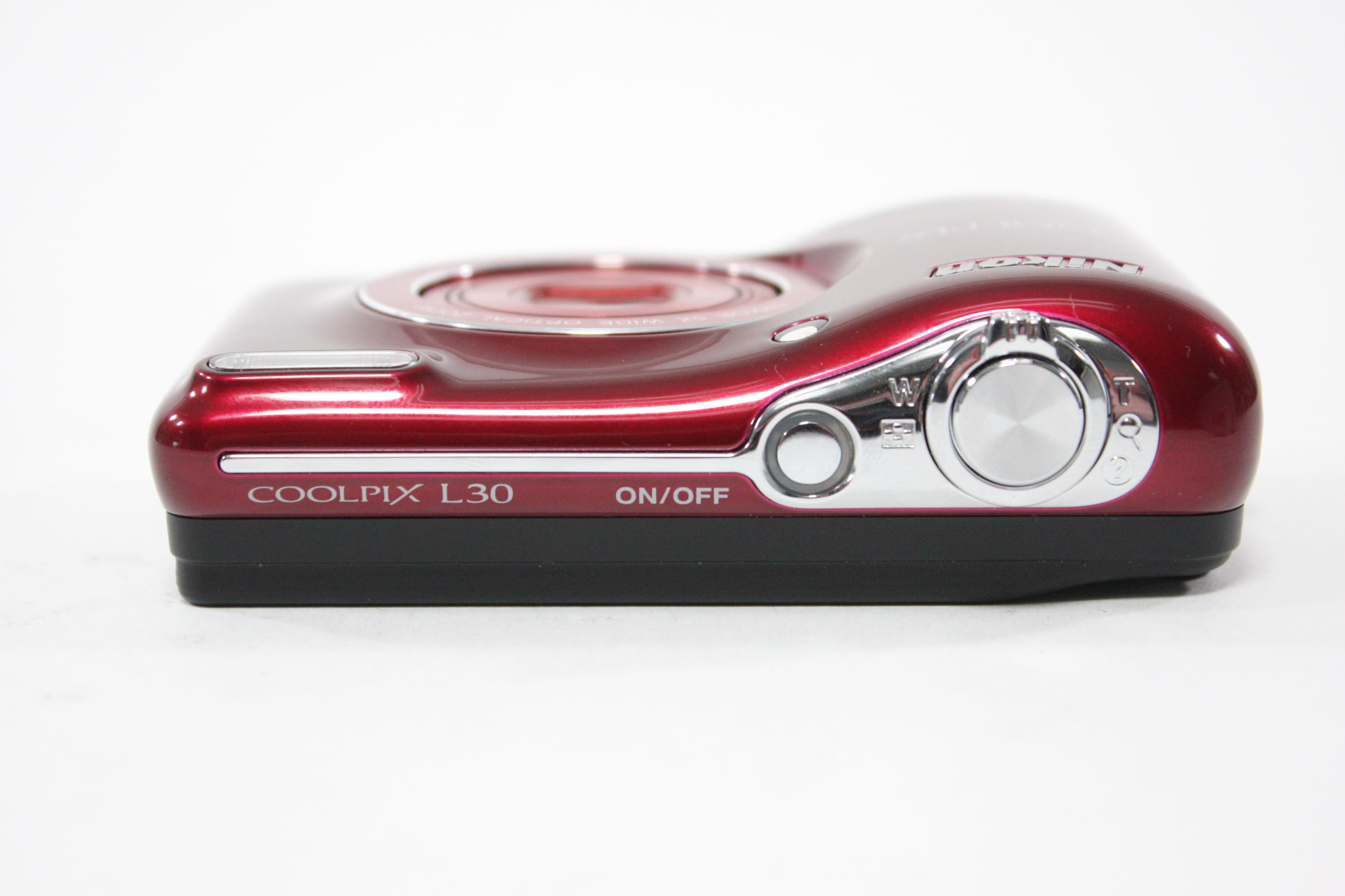 Nikon Coolpix L30 Digital Point and Shoot Camera 5x Zoom 20.1mp (Red)