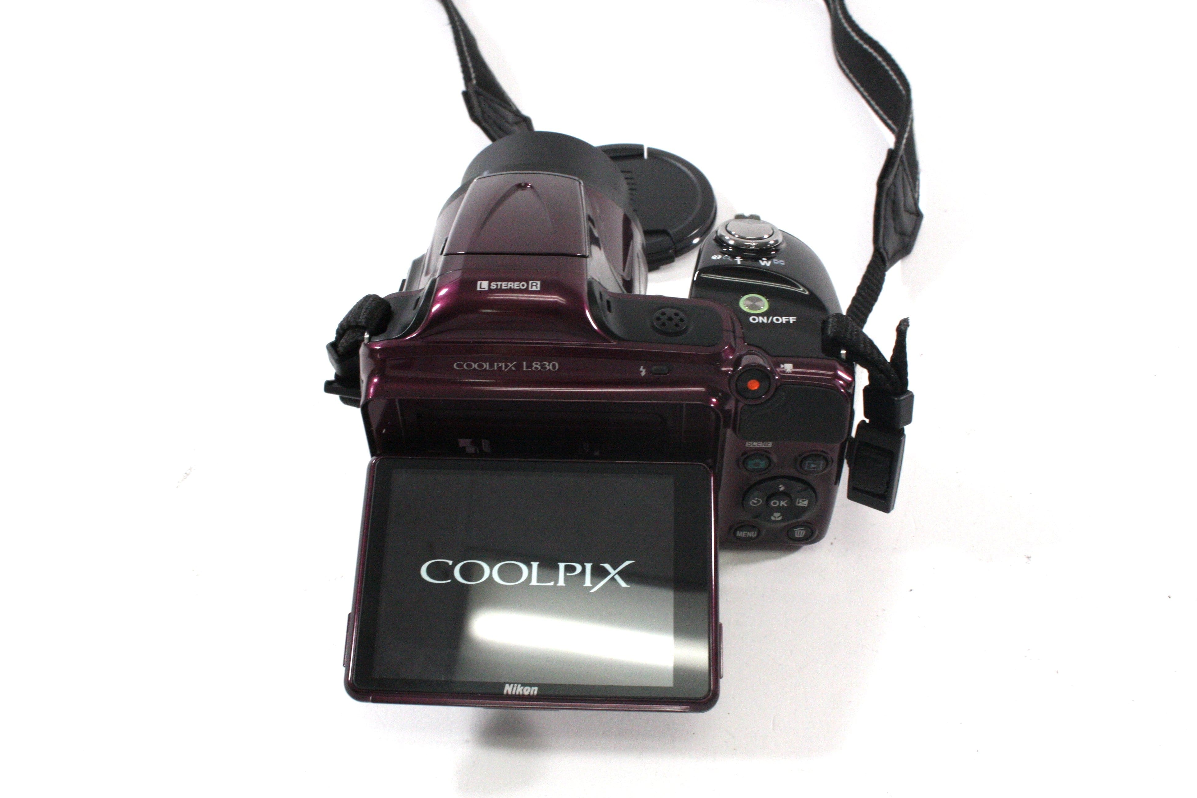 Nikon Coolpix L830 Digital Point-and-Shoot Camera 34x Zoom 16.0mp (Purple)