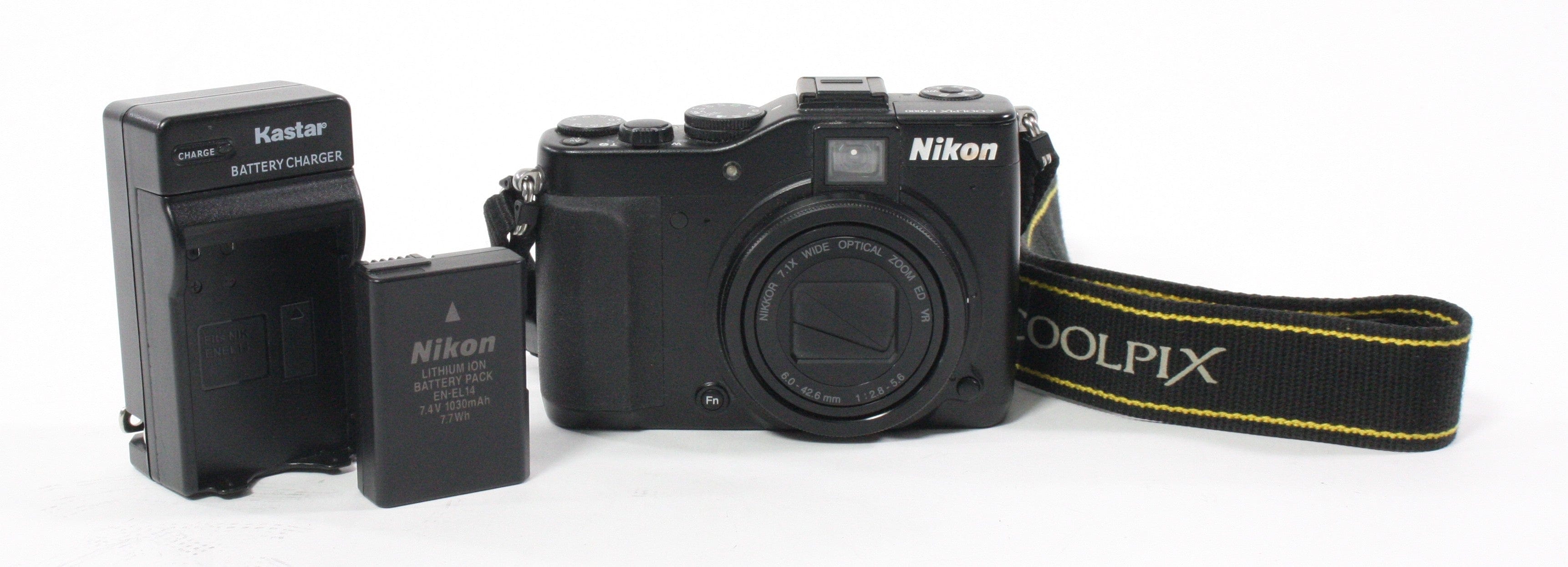 Nikon Coolpix P7000 Point and Shoot Digital Camera 7.1x Zoom 10.1mp