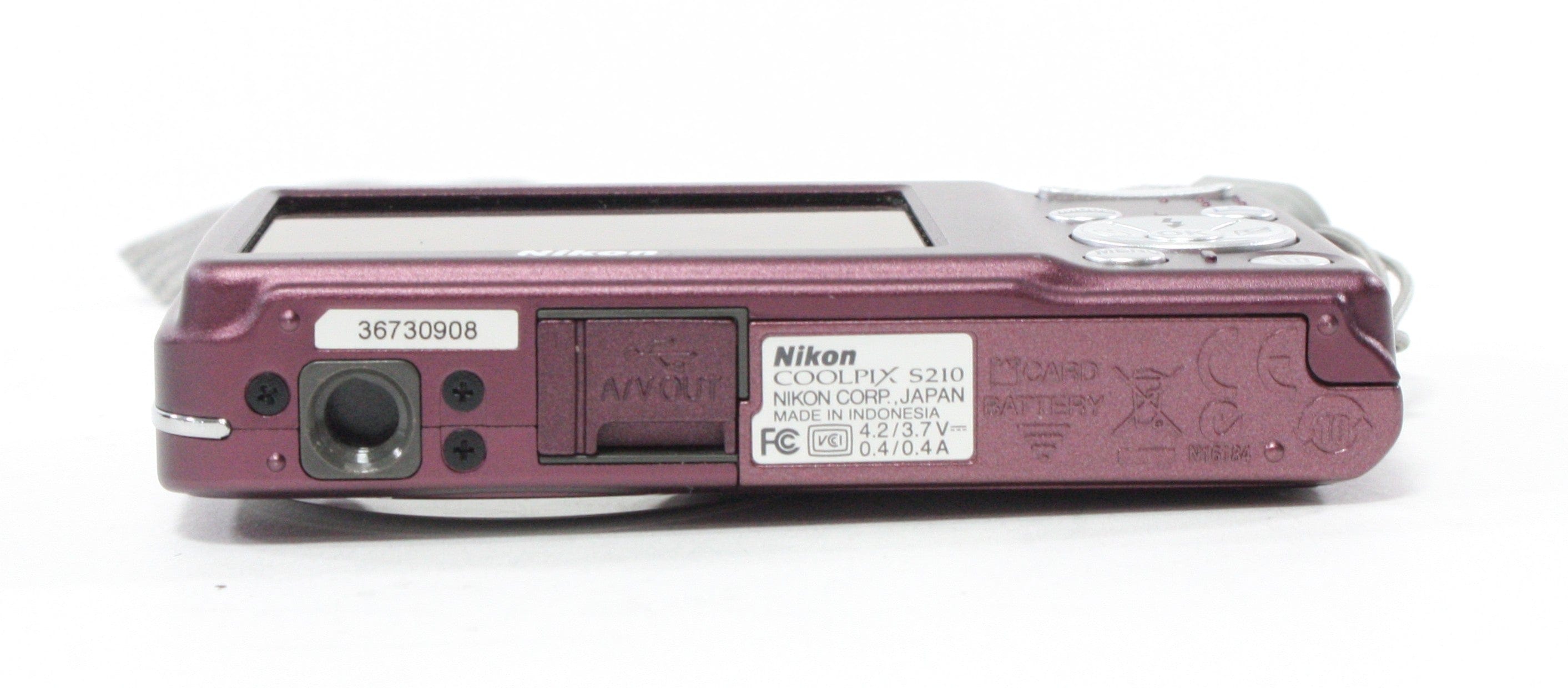 Nikon Coolpix S210 Digital Point-and-Shoot Camera 3x Zoom 8mp (Purple)