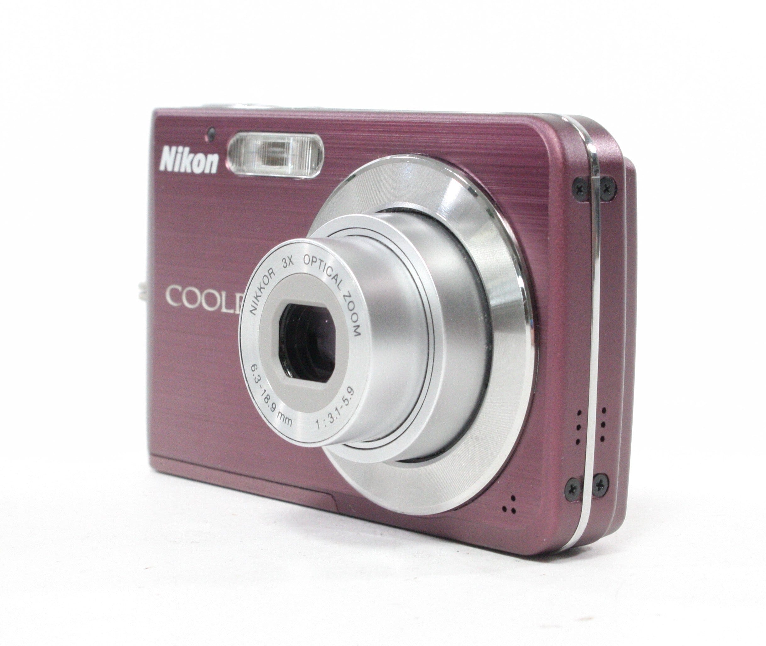 Nikon Coolpix S210 Digital Point-and-Shoot Camera 3x Zoom 8mp (Purple)