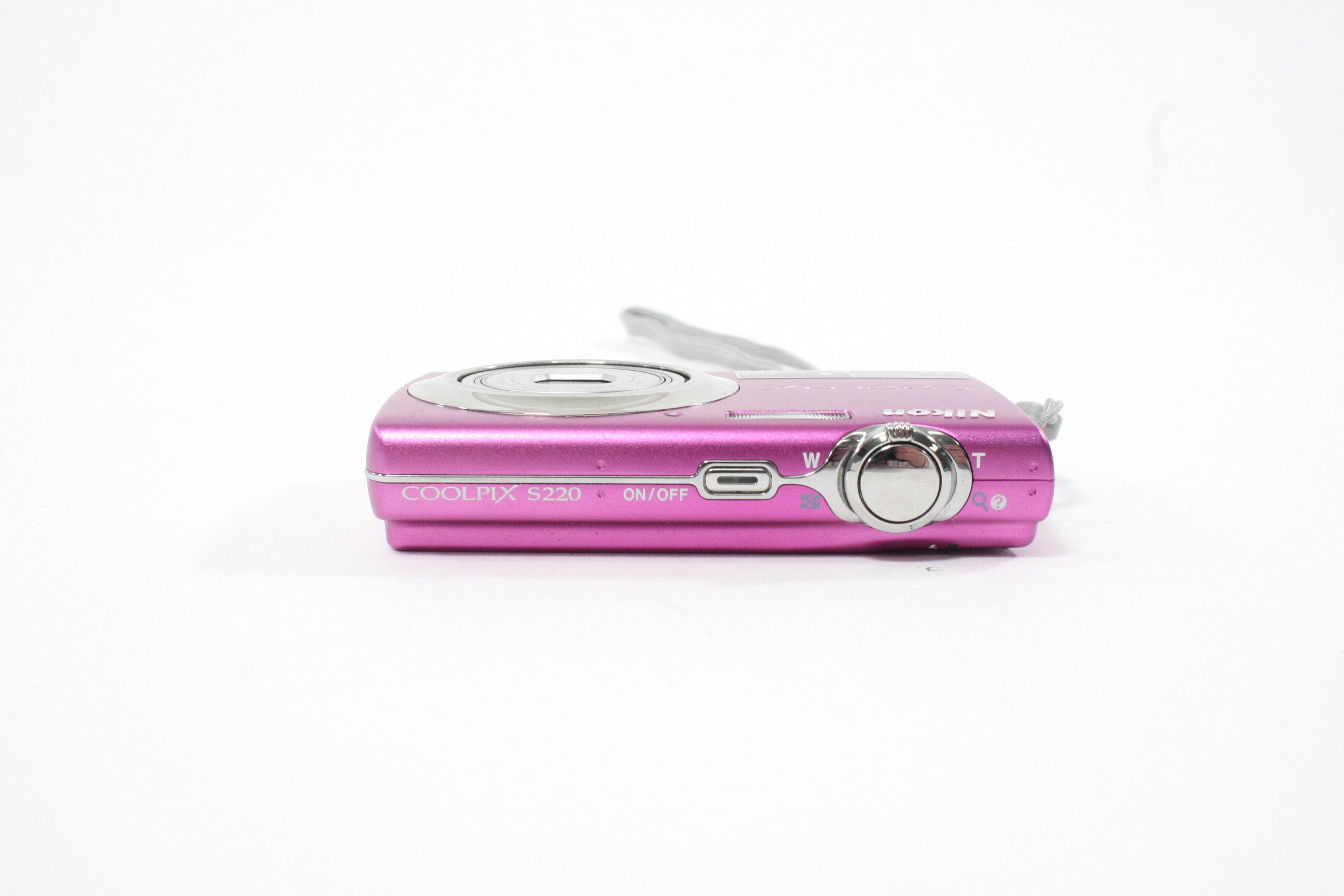 Nikon Coolpix S220 Digital Point-and-Shoot Camera 3x Zoom 10mp (Pink) AS-IS