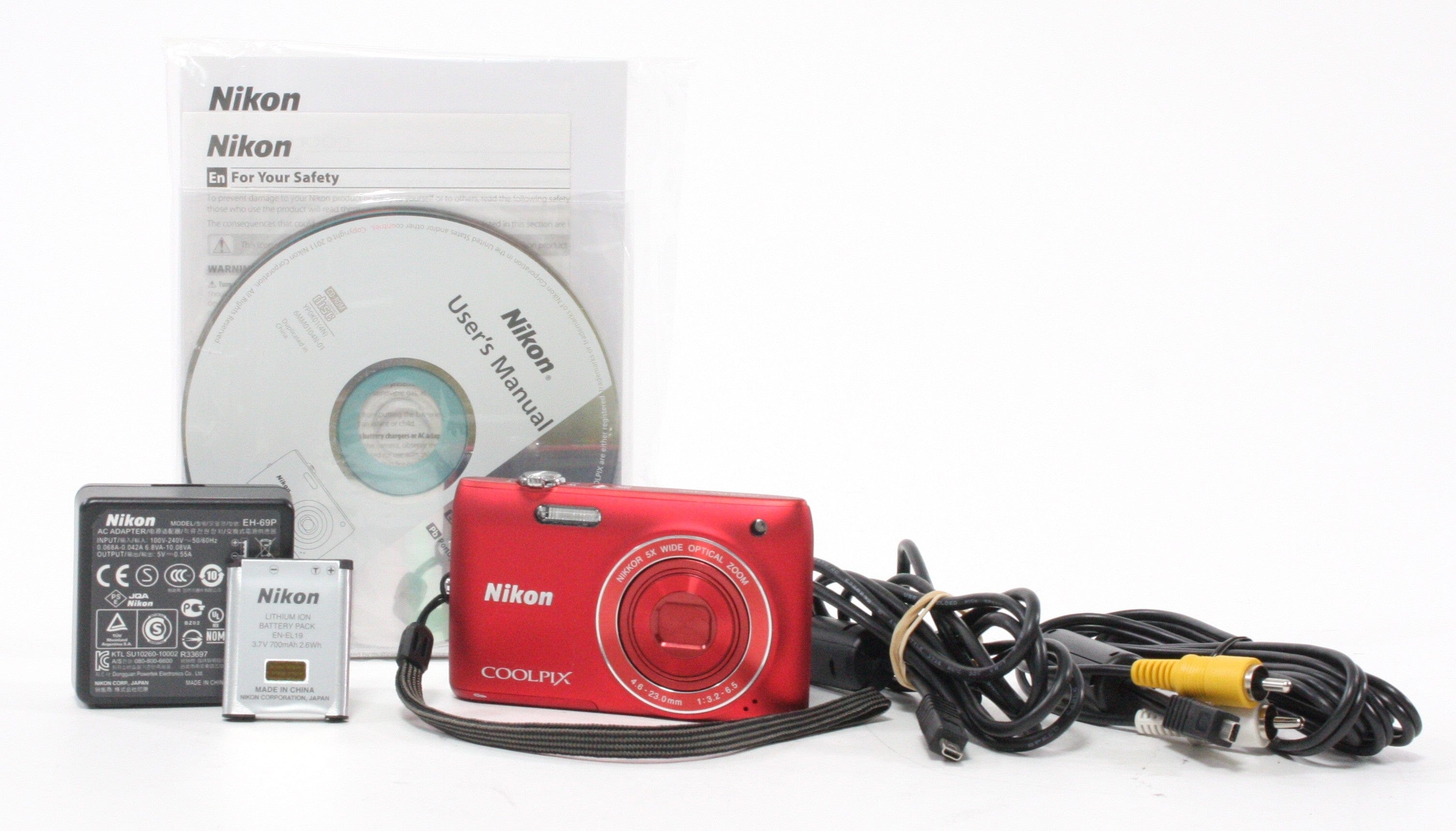 Nikon Coolpix S4100 14mp 5x Zoom (Red)