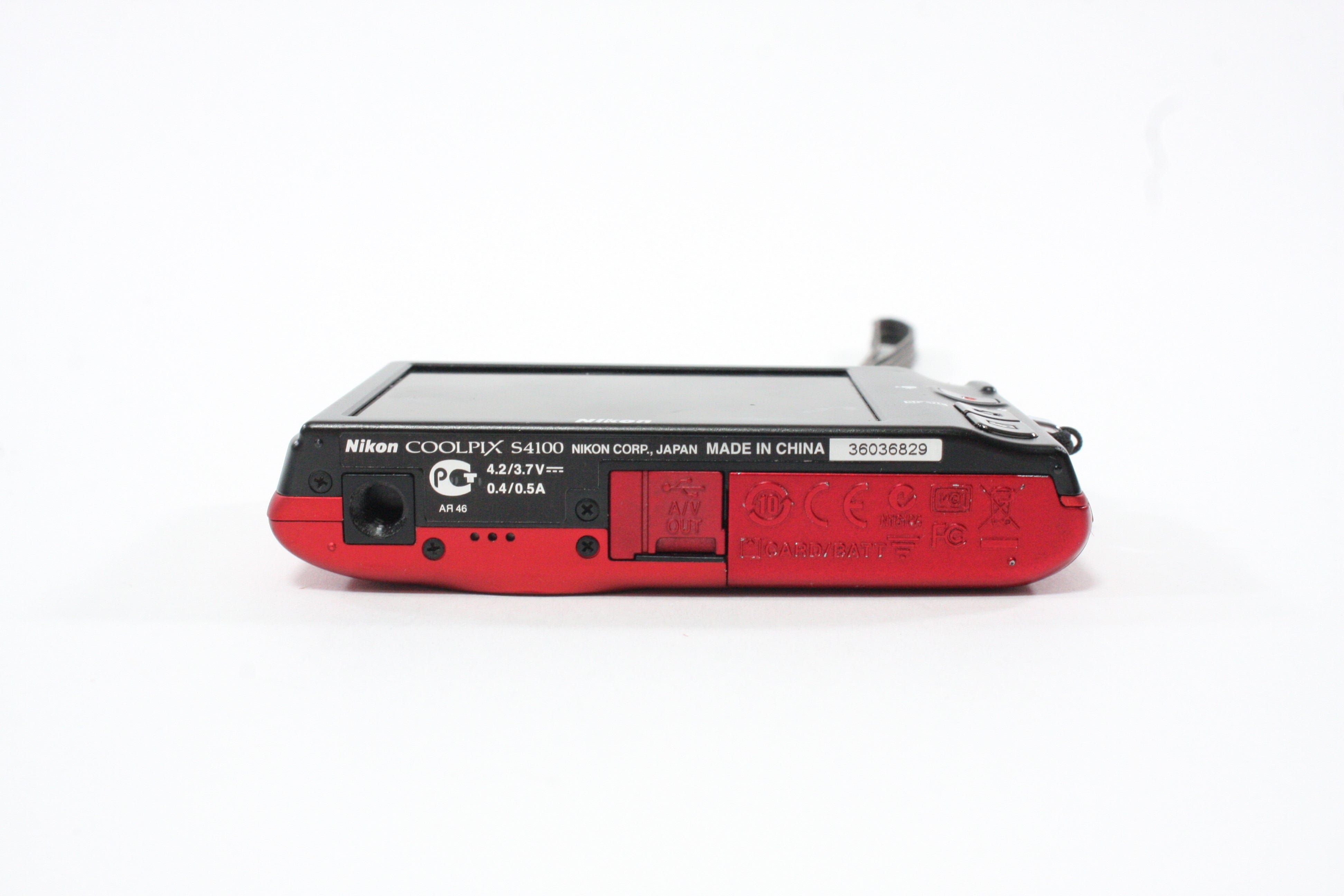 Nikon Coolpix S4100 Digital Point-and-Shoot 5x Zoom 14mp (Red) AS-IS