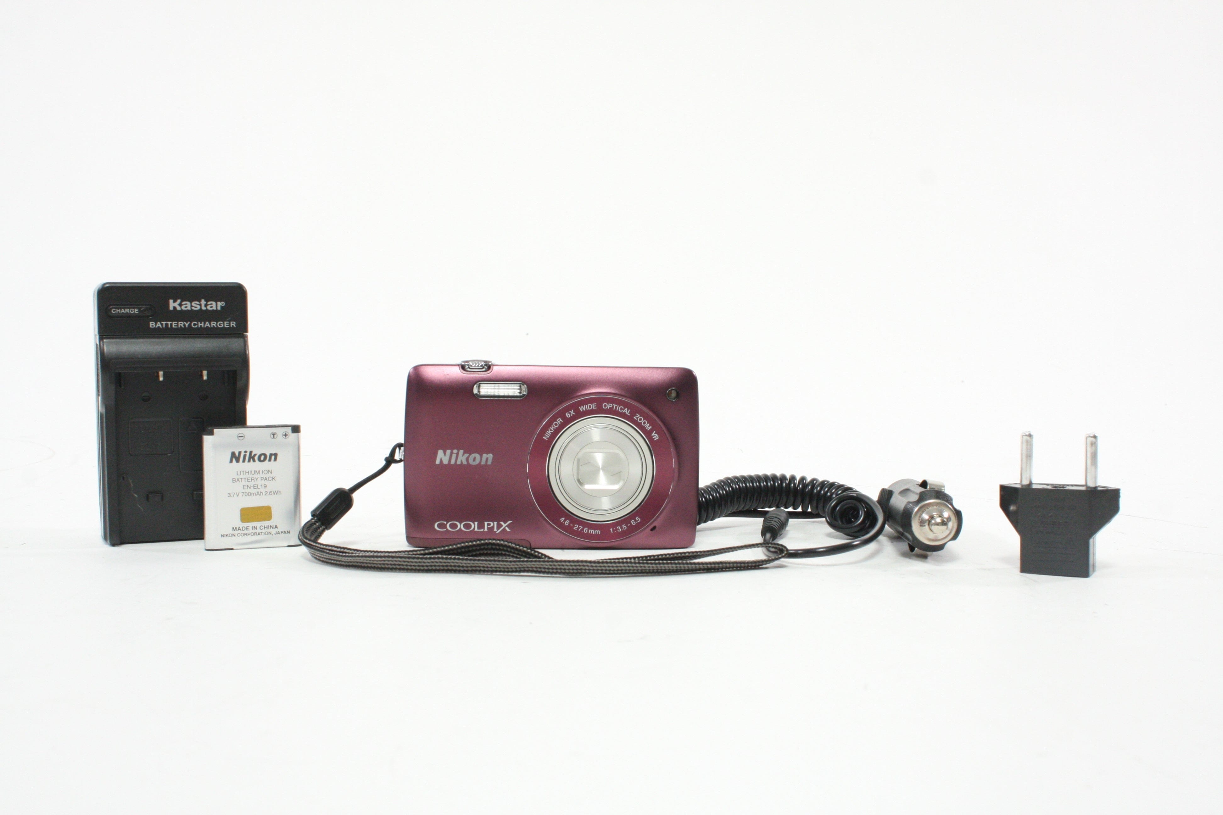 Nikon Coolpix S4300 Digital Point-and-Shoot 6x Zoom 16mp (Purple)