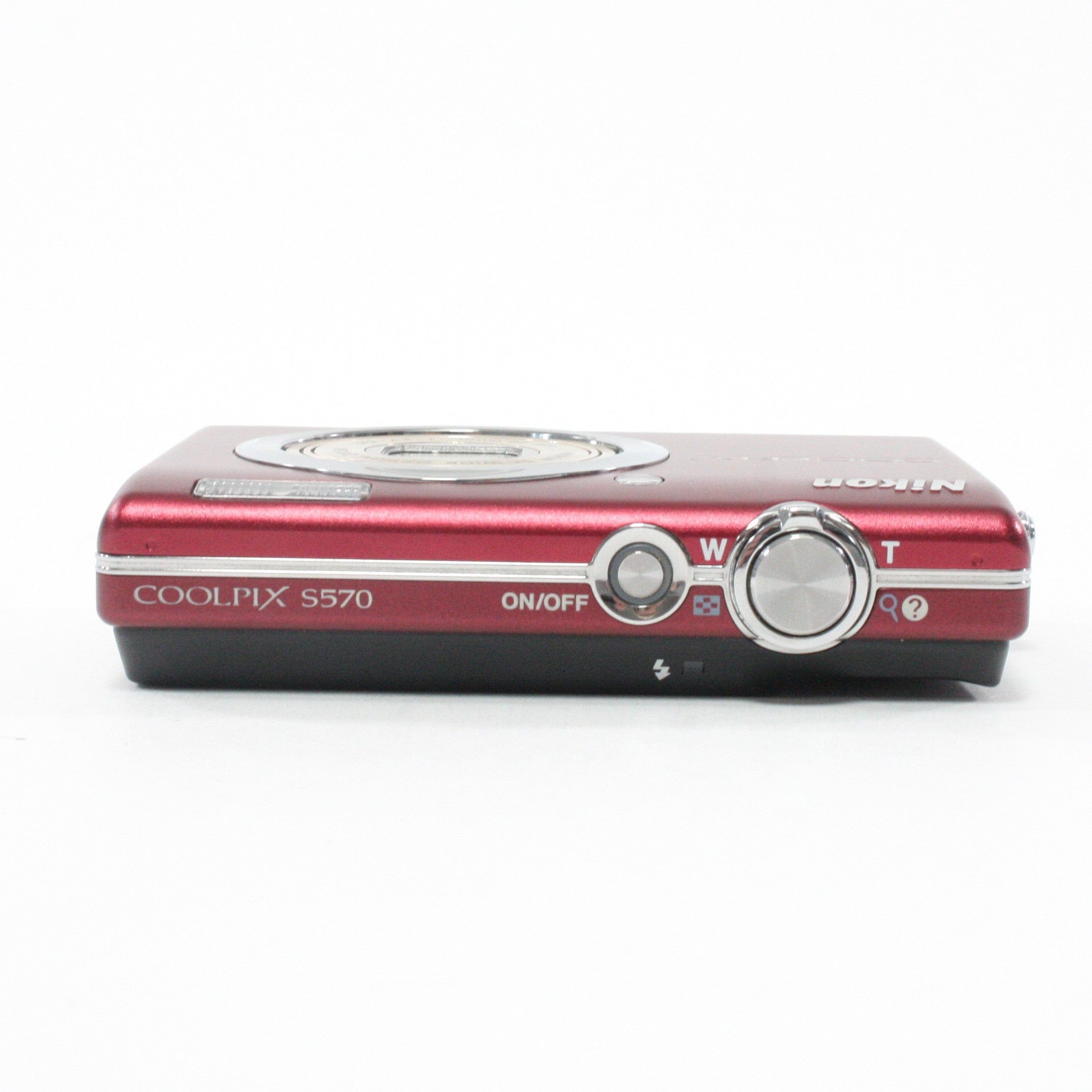 Nikon Coolpix S570 Point and Shoot Digital (Red)