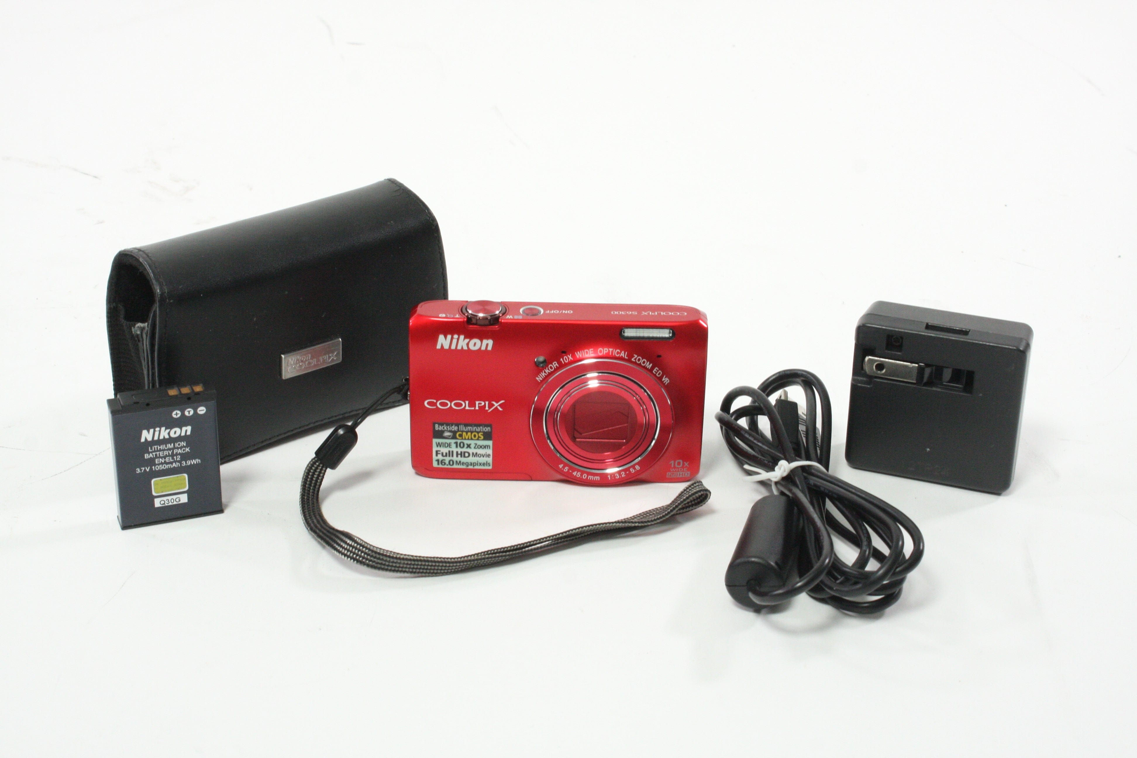 Nikon Coolpix S6300 Digital Point-and-Shoot Camera (Red)