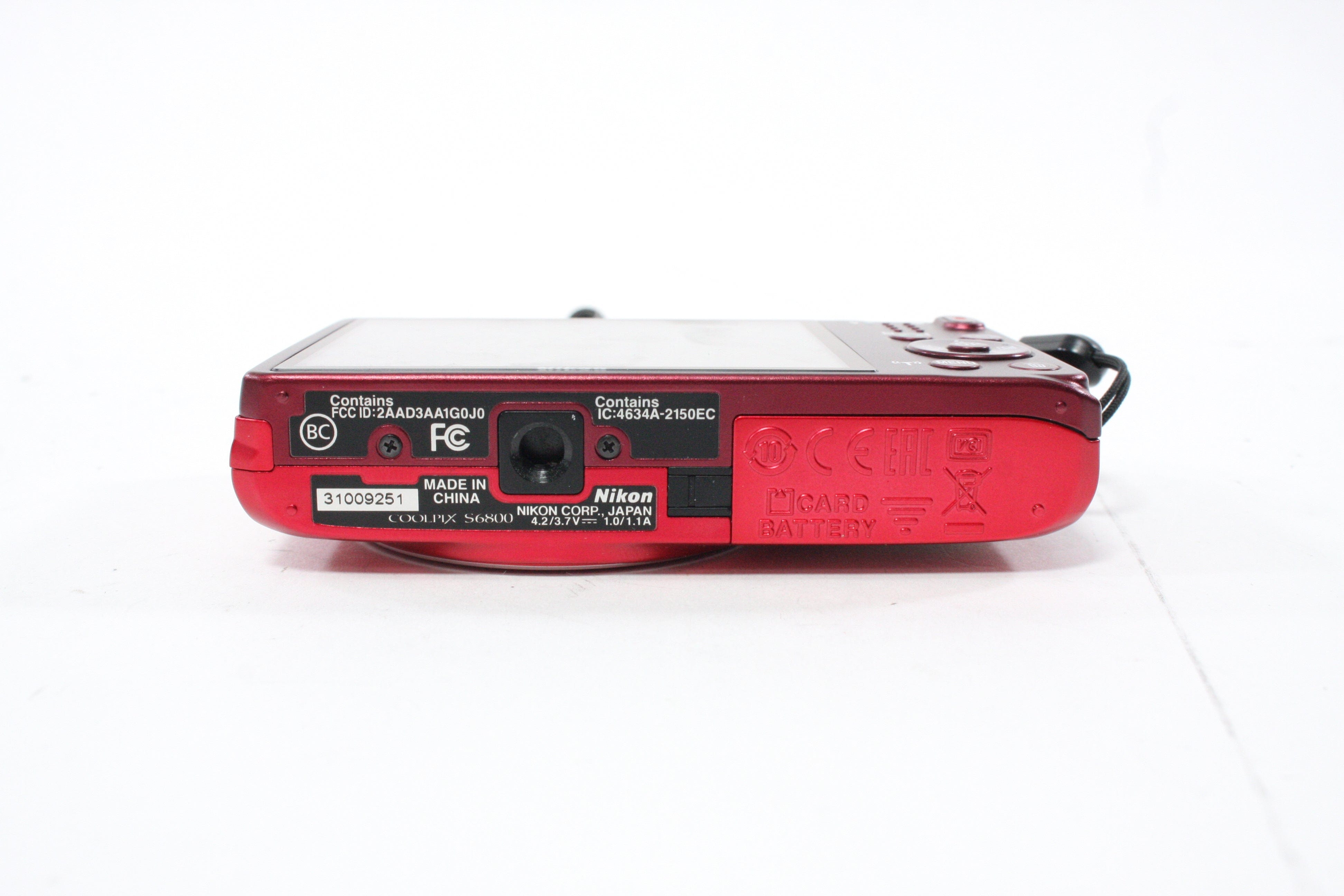 Nikon Coolpix S6800 Digital Point-and-Shoot Camera 12x Zoom 16.0mp (Red)