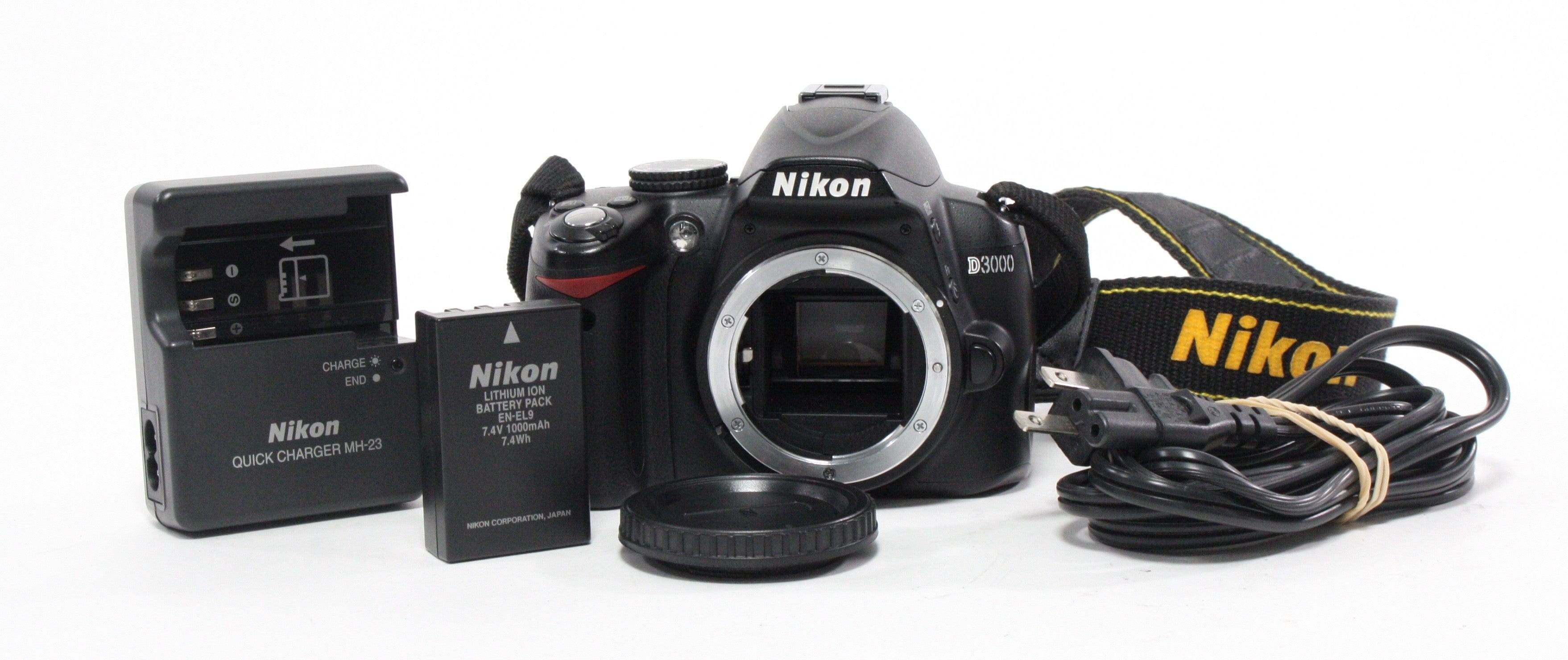Nikon D3000 DSLR Camera with Shutter Count 6,569.  Body Only.