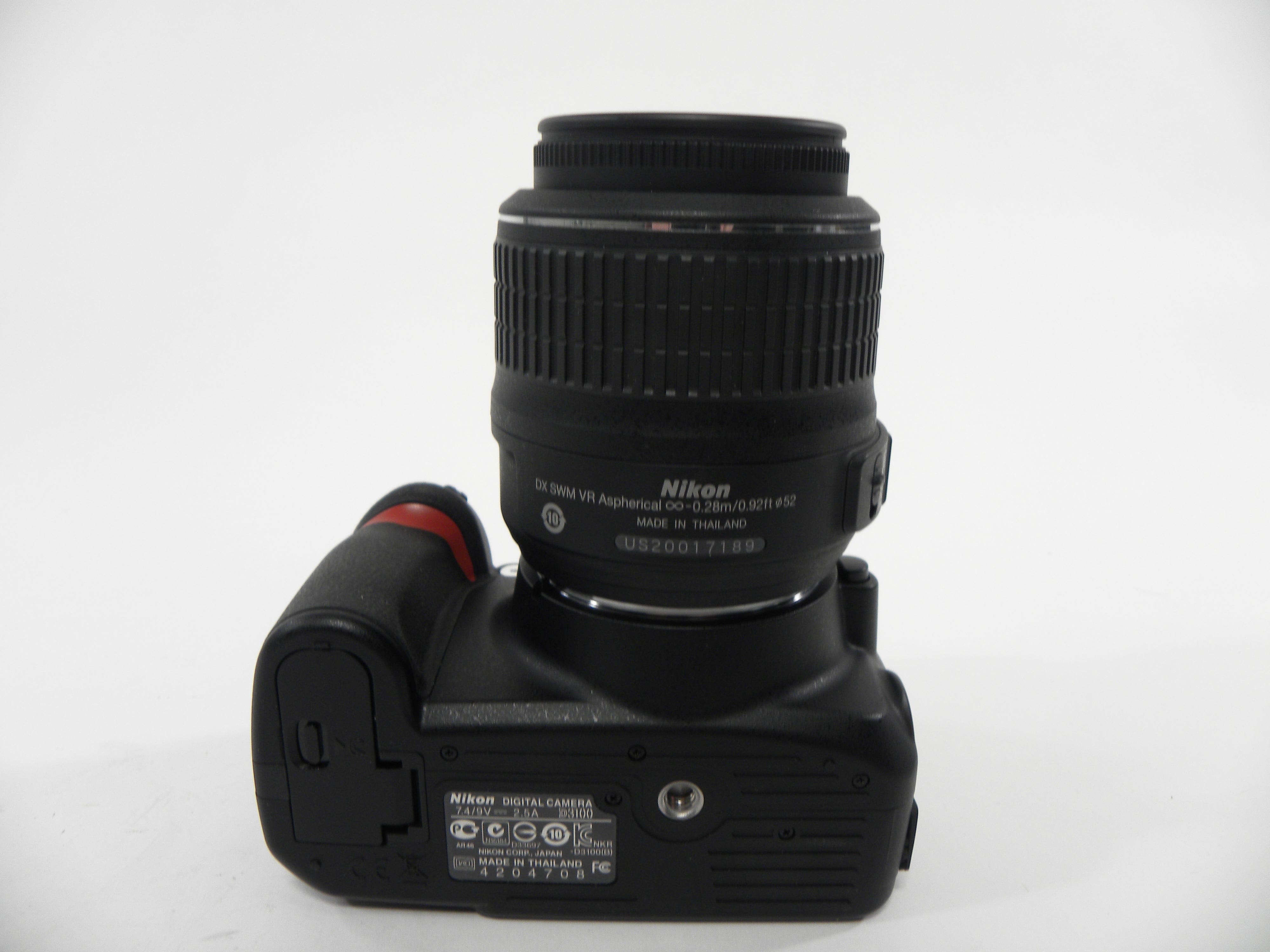 Nikon D3100 14.2mp Digital SLR w/AF-S Nikkor 18-55 DX VR Shutter Ct. 2,169