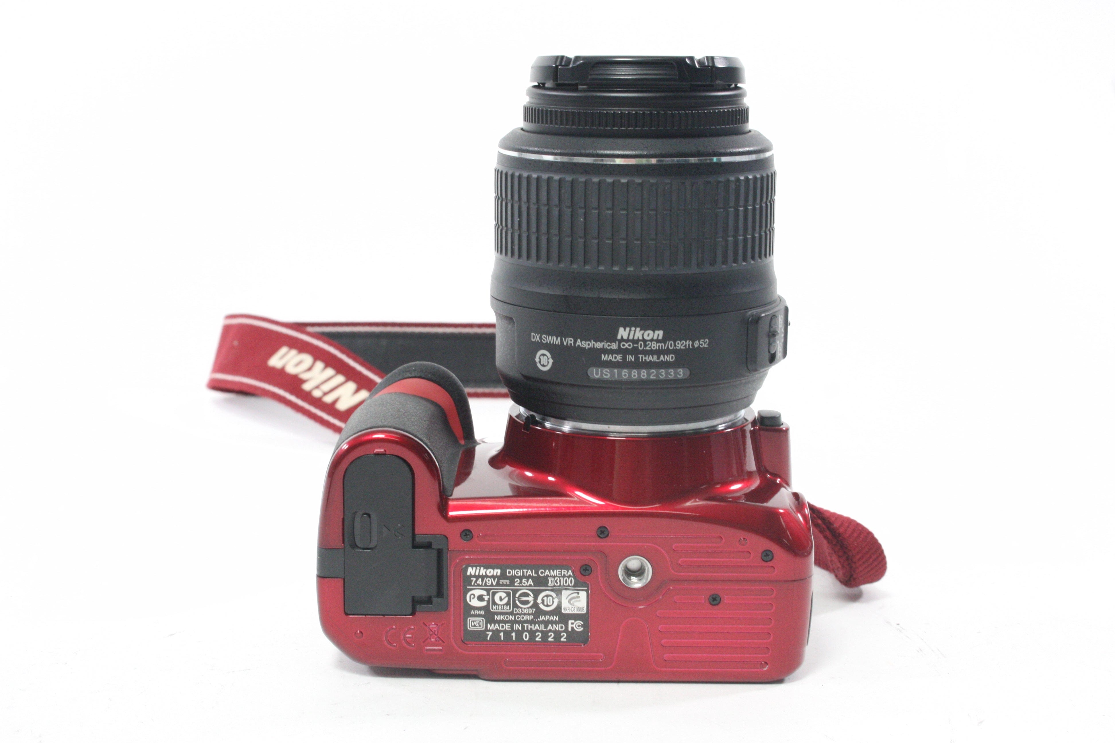 Nikon D3100 Digital Camera with 18-55mm f/3.5-5.6 G VR AF-S DX Lens with a Shutter Count of only 2,360