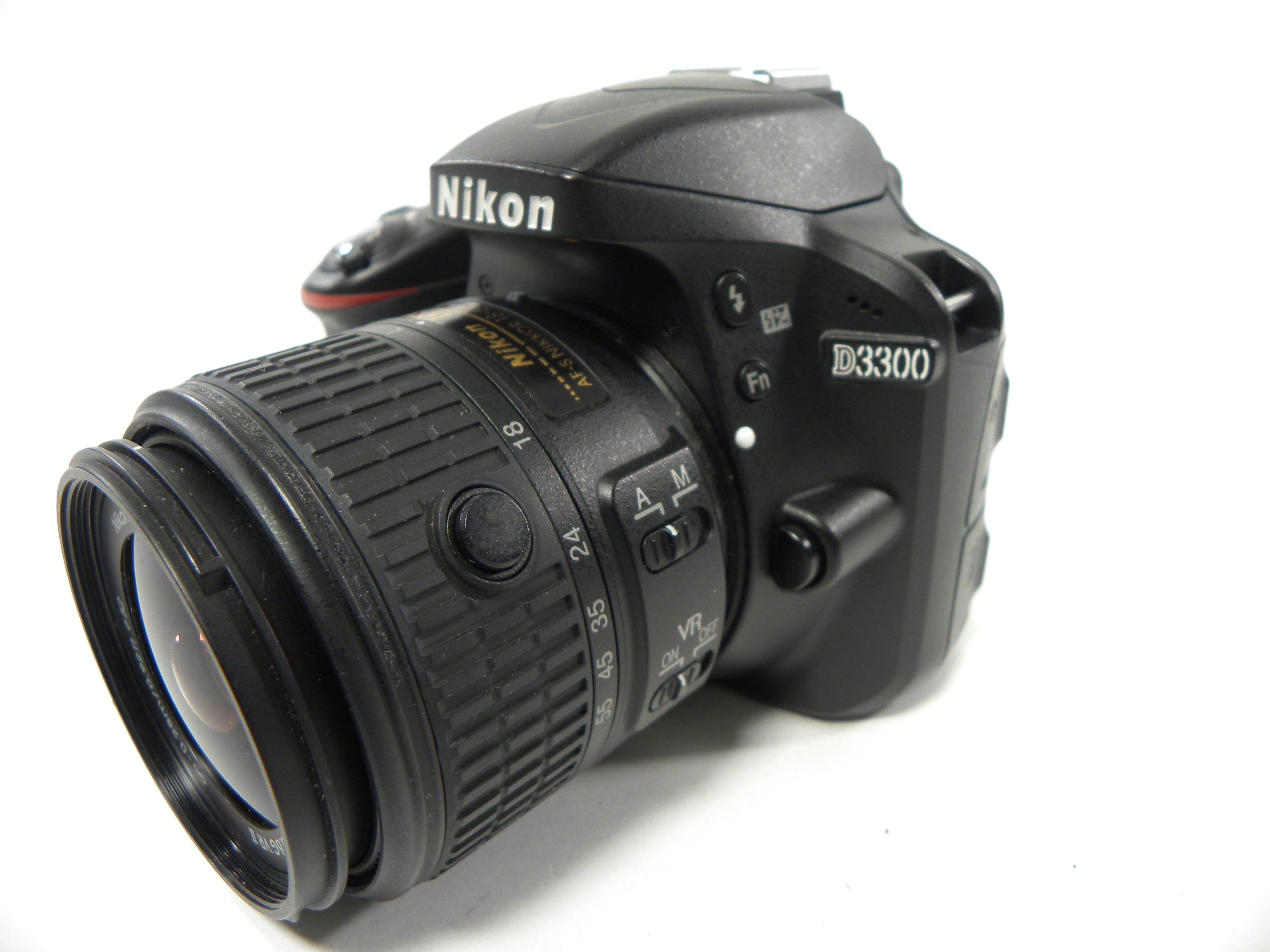 Nikon D3300 24.2mp Digital SLR w/AF-S 18-55 DX VR Shutter Ct. 18,606