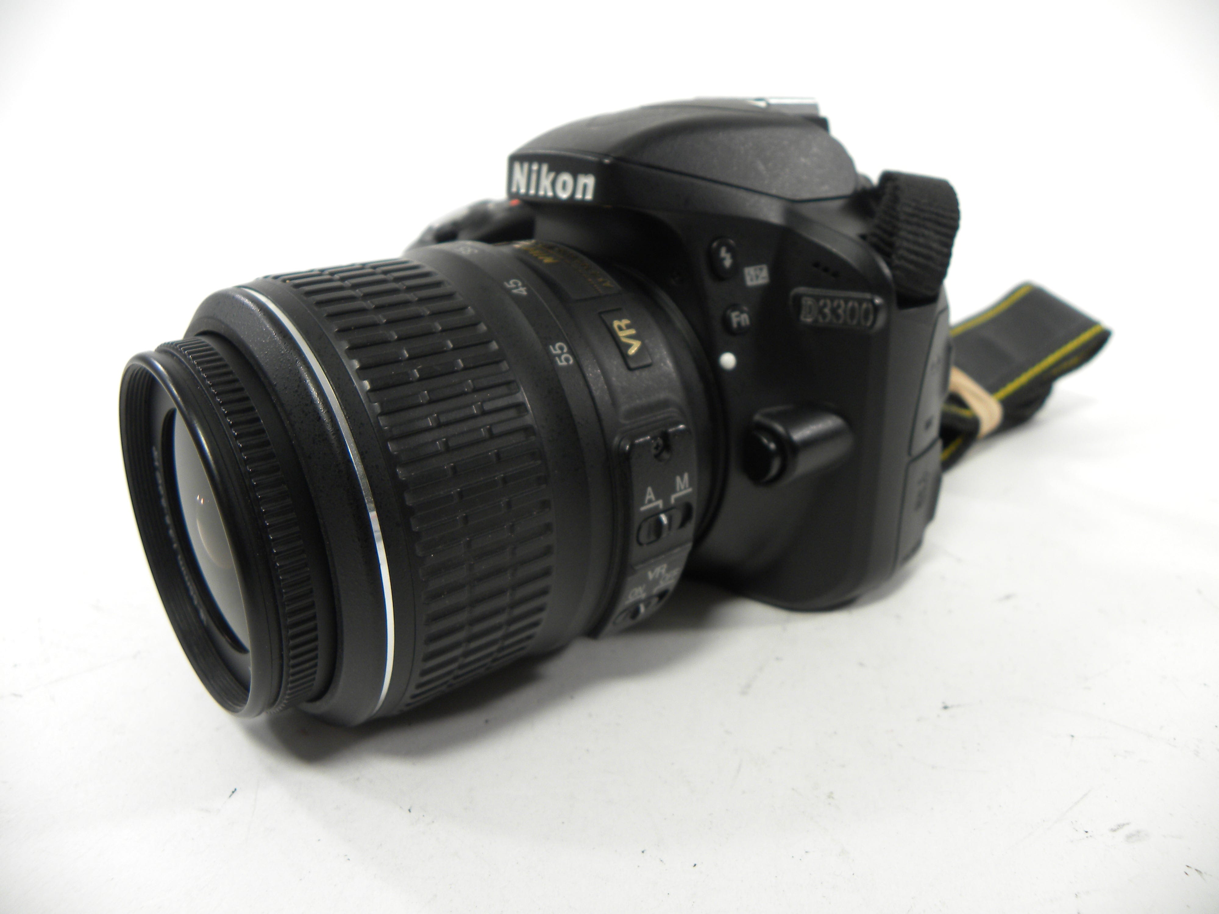 Nikon D3300 24.2mp Digital SLR w/AF-S 18-55 DX VR Shutter Ct. 4,438