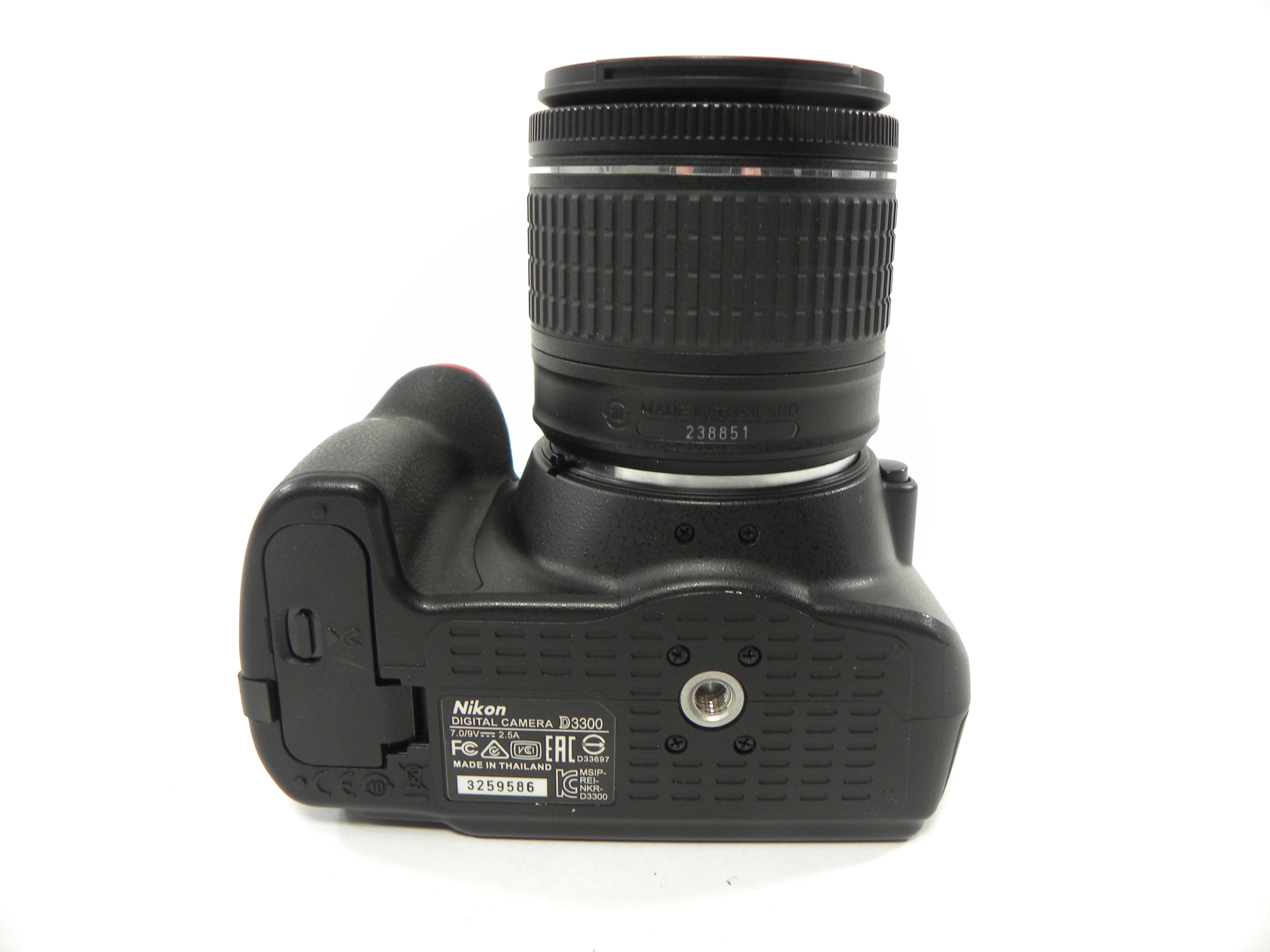 Nikon D3300 24.2mp Digital SLR w/Nikon AF-P 18-55 DX VR Shutter Ct. 1,383