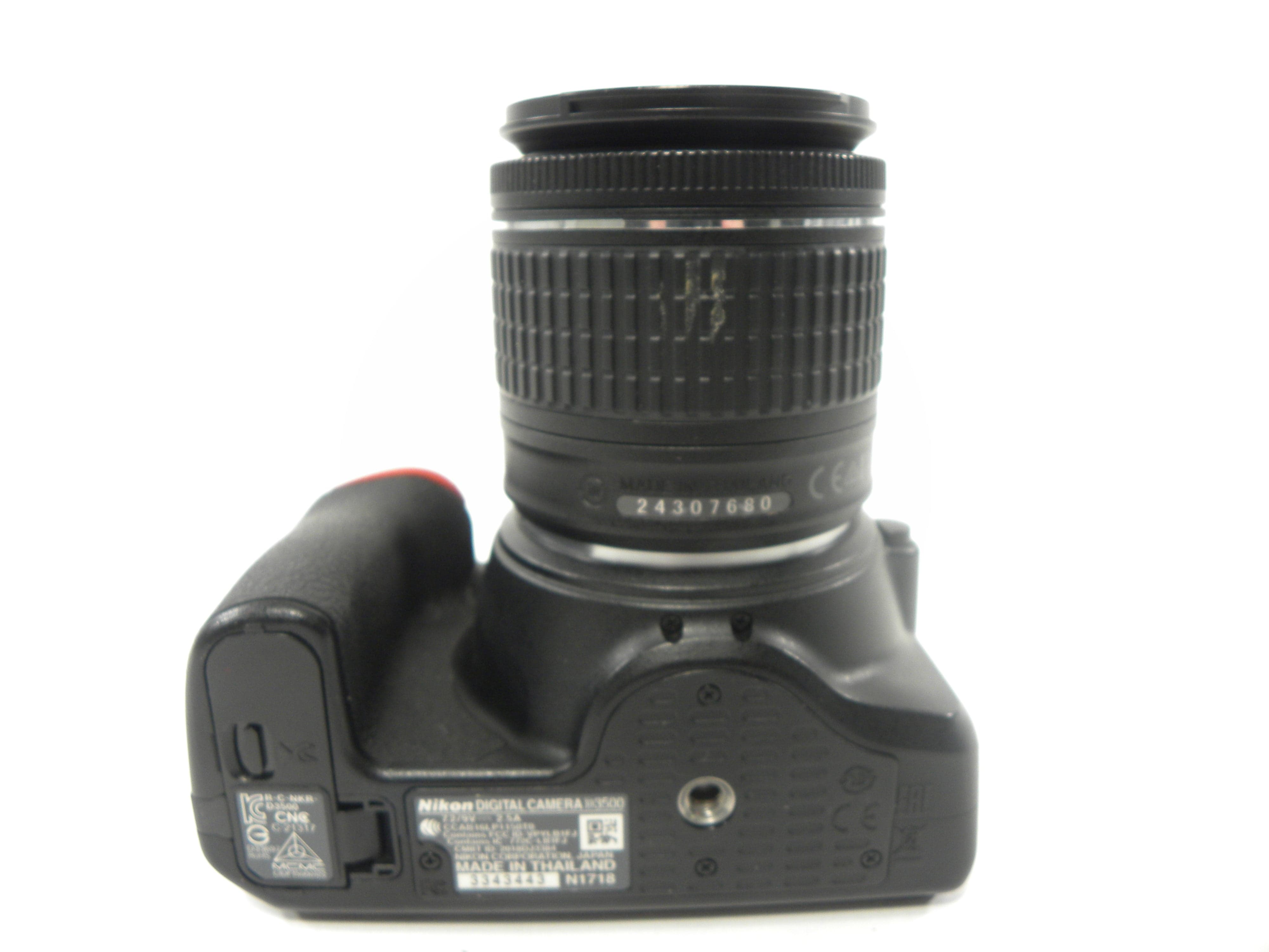 Nikon D3500 24.2mp Digital SLR w/AF-P Nikkor DX VR 18-55 Shutter Ct. 6,786