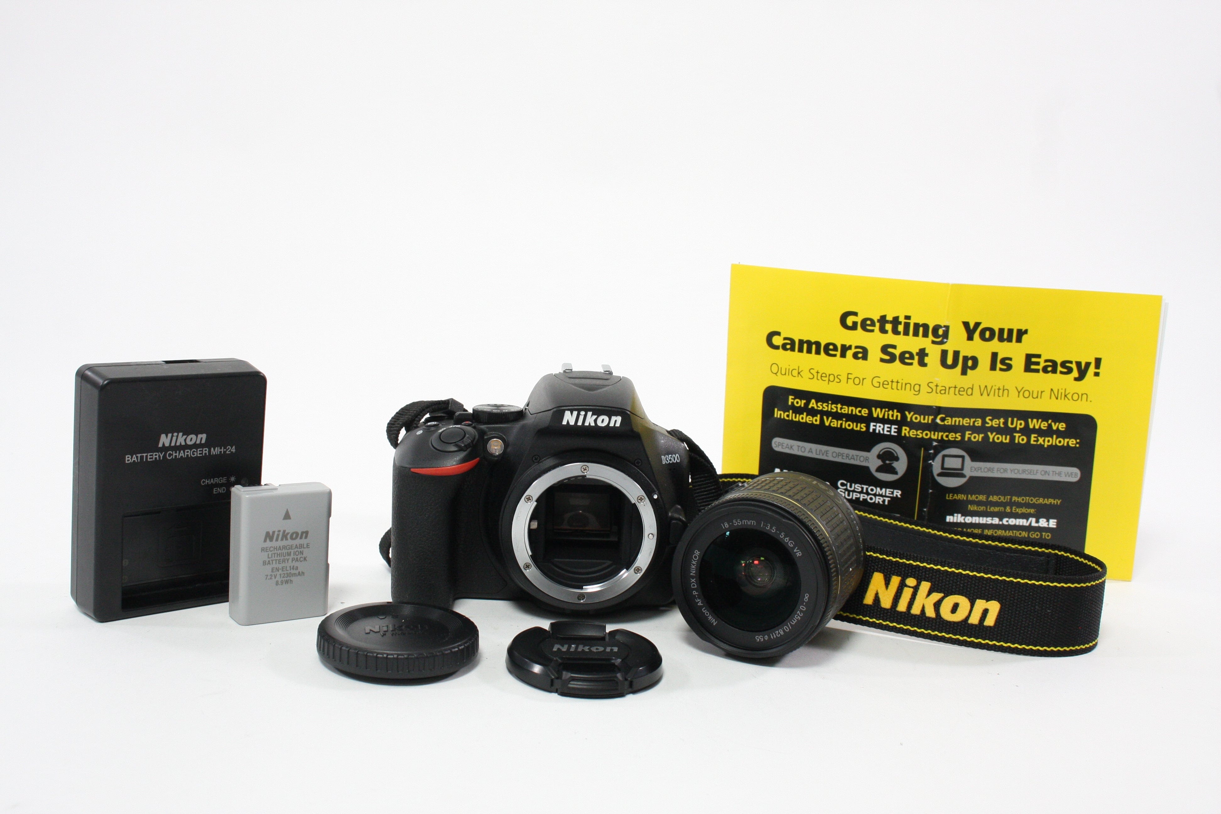 Nikon D3500 DSLR Camera with 18-55mm f/3.5-5.6G VR Lens Shutter Count 1,273