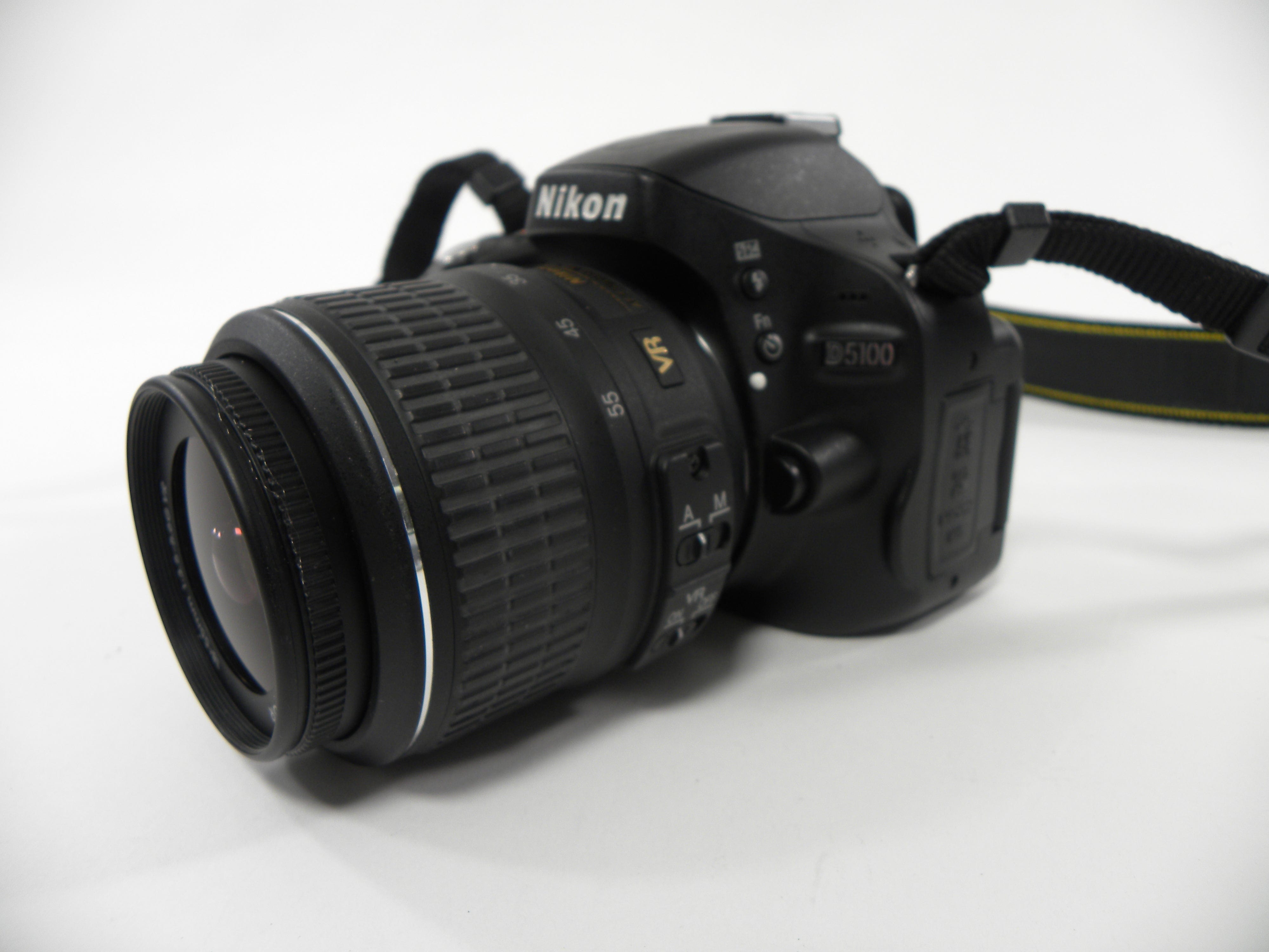 Nikon D5100 16.2mp Digital SLR w/AF-S 18-55 DX VR Shutter Ct. 2,617