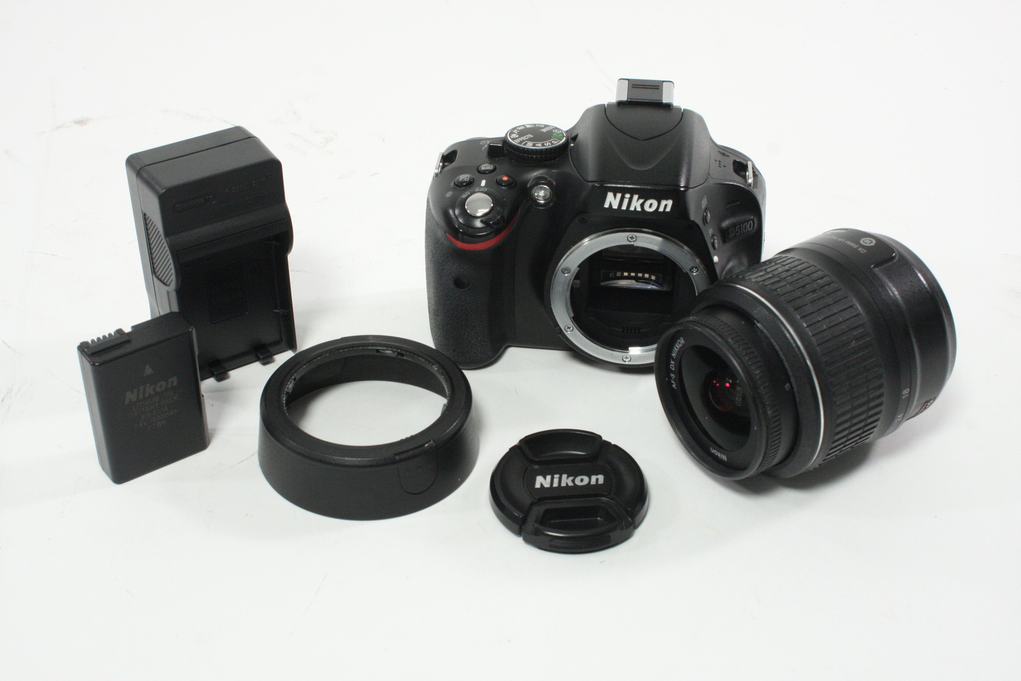 Nikon D5100 DSLR Camera with 18-55mm f/3.5-5.6 G DX VR SWM Lens SC 31,270