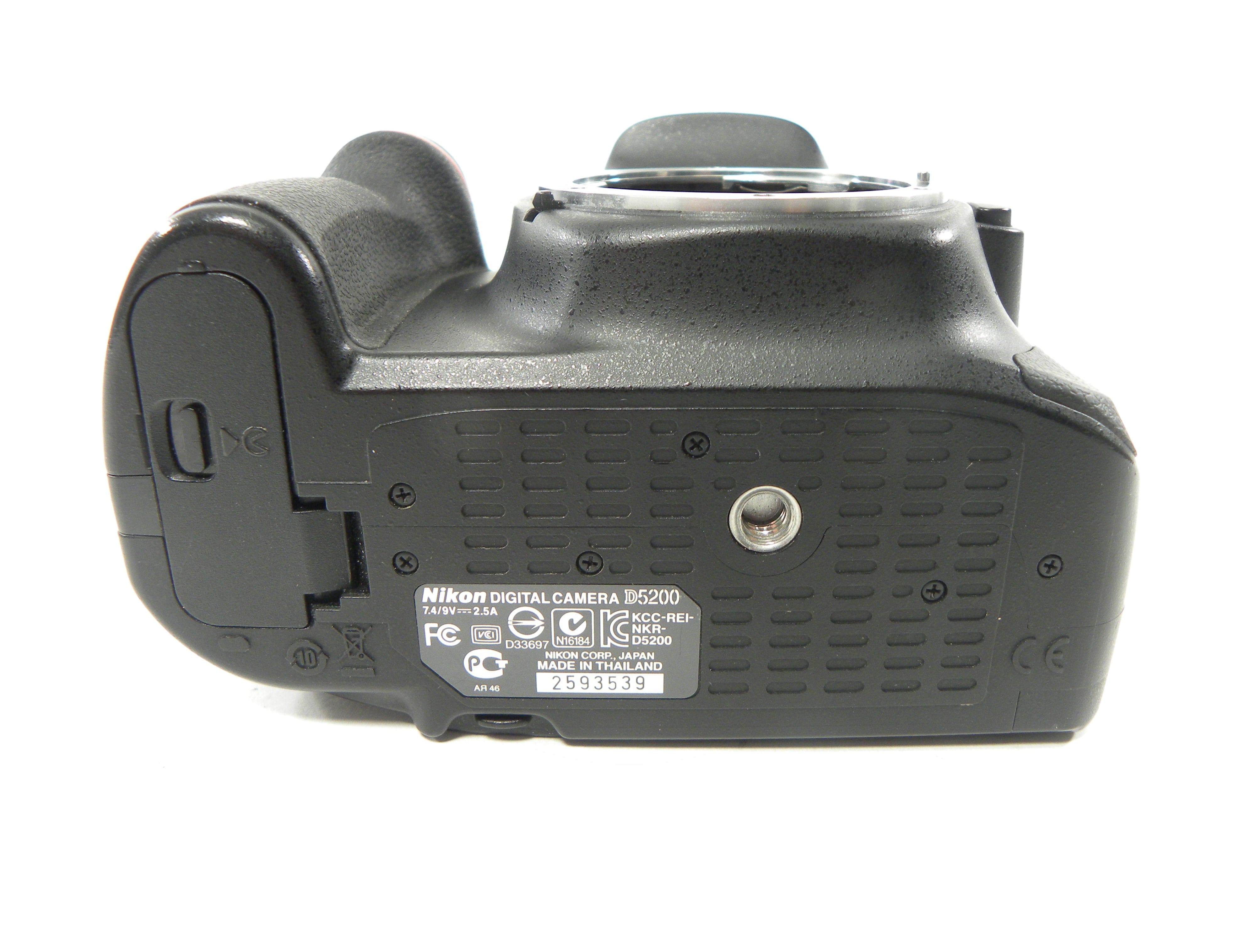 Nikon D5200 24.1mp Digital SLR Body Only Shutter Ct. 7,584