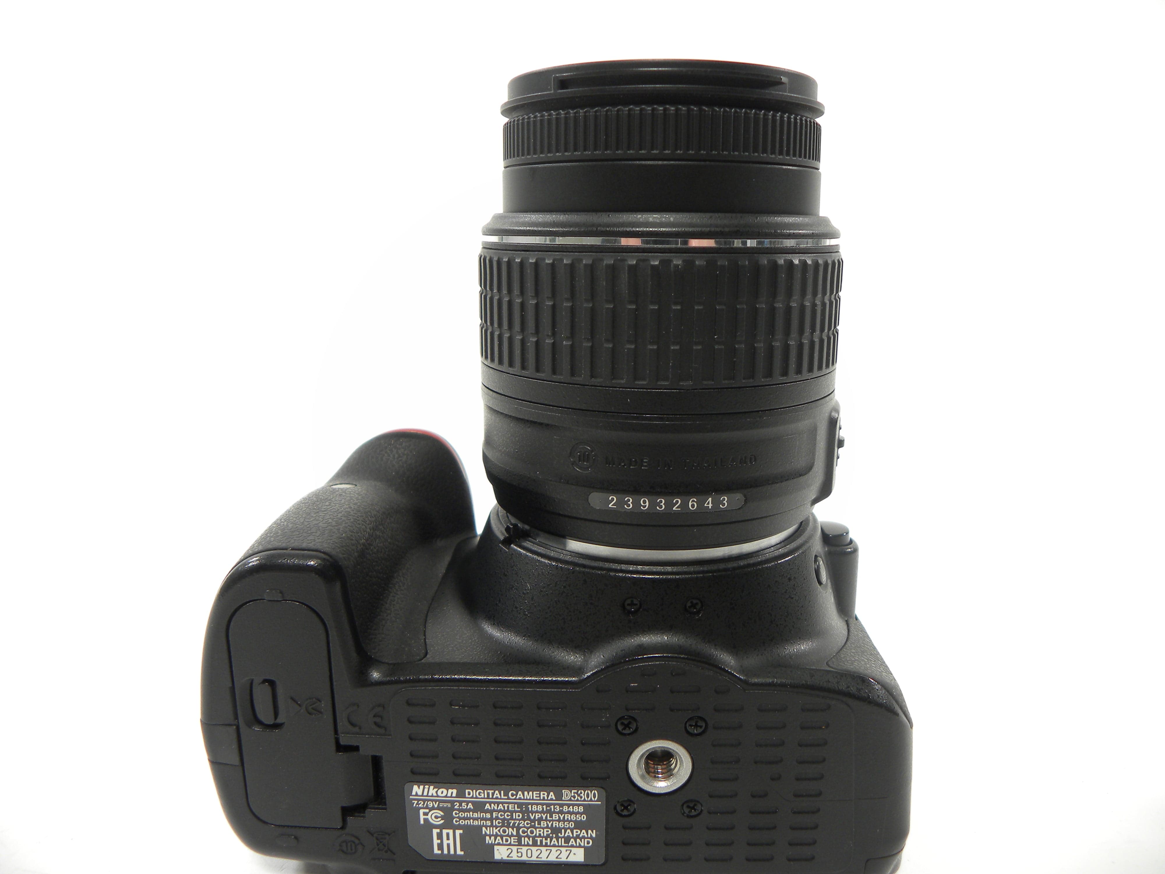 Nikon D5300 24.2mp Digital SLR w/18-55 f/3.5-5.6 DX VR Lens Shutter Ct. 10,590