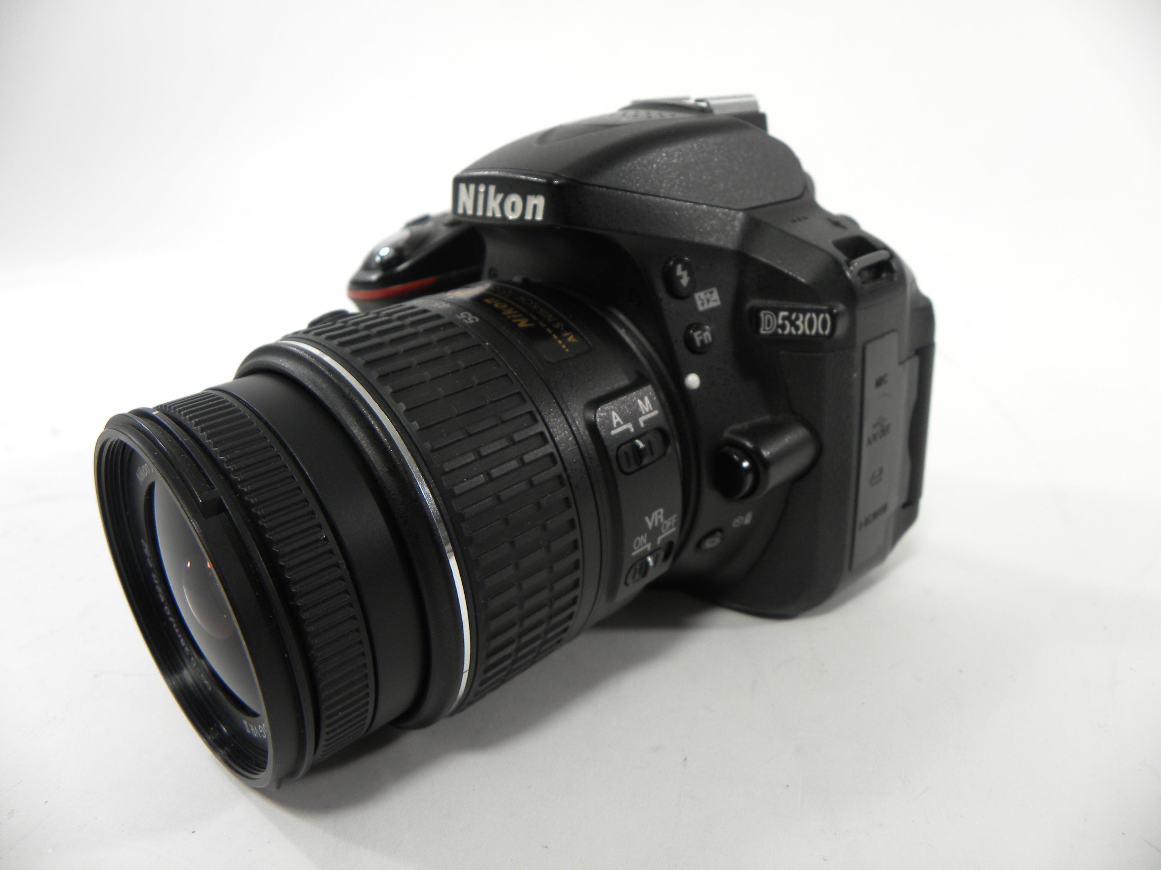 Nikon D5300 24.2mp Digital SLR w/18-55 f/3.5-5.6 DX VR Lens Shutter Ct. 10,590