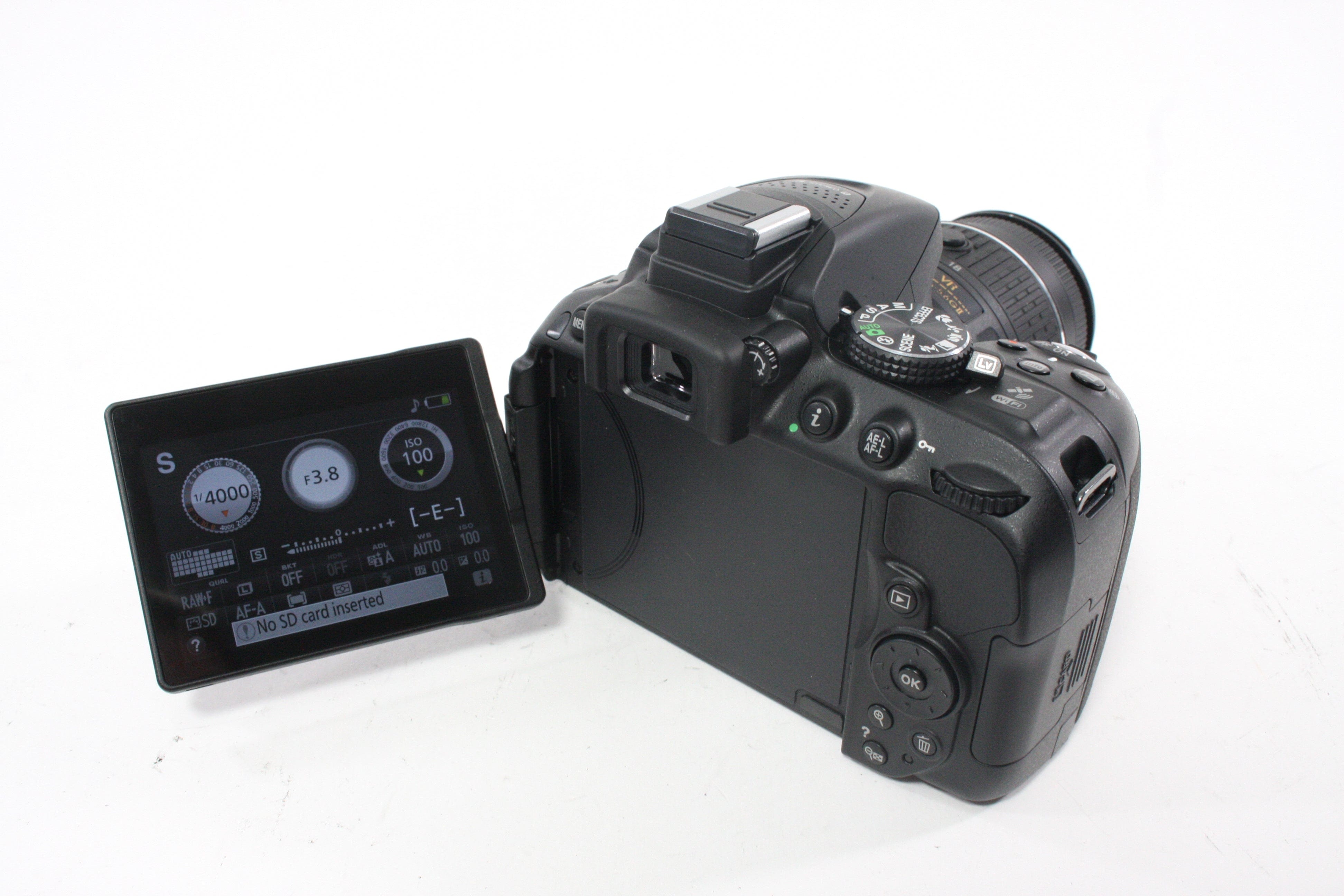 Nikon D5300 DSLR with 18-55mm VR II Lens with Shutter Count ONLY 231