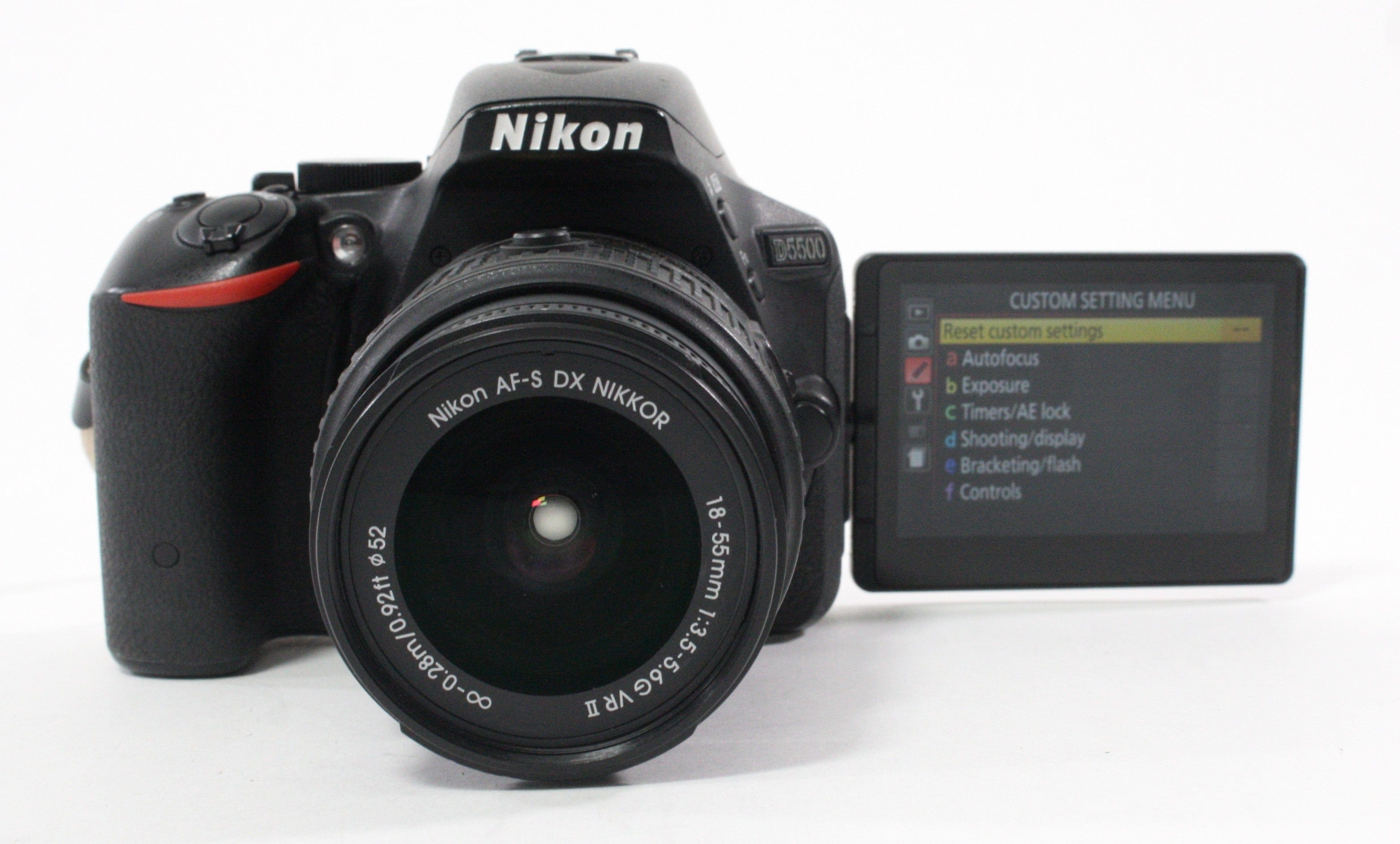 Nikon D5500 Digital SLR with 18-55mm f3.5-5.5G VR II Lens Shutter Count 2,325