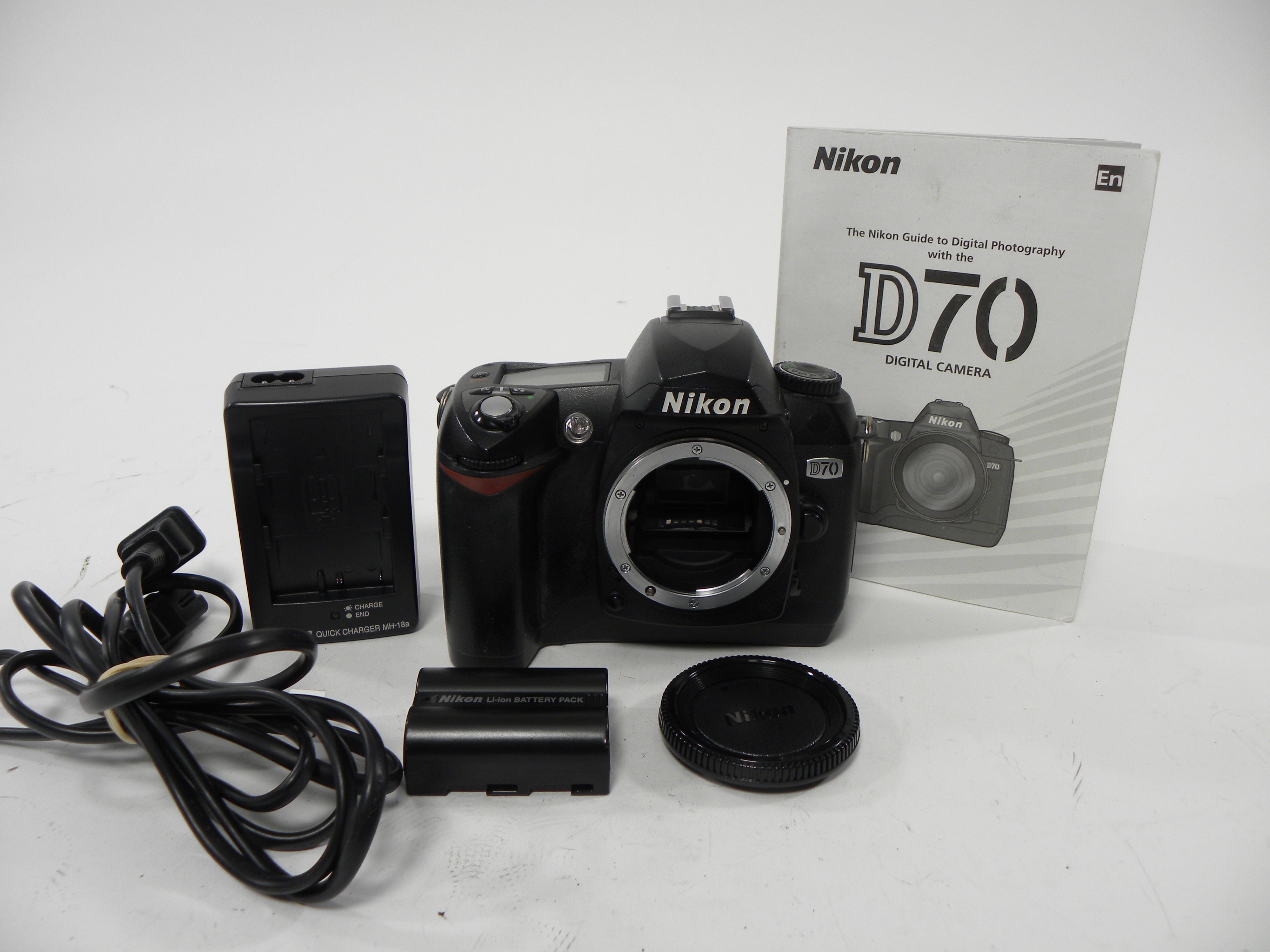 Nikon D70 6.1mp Digital SLR Body Only Shutter Ct. 23,923