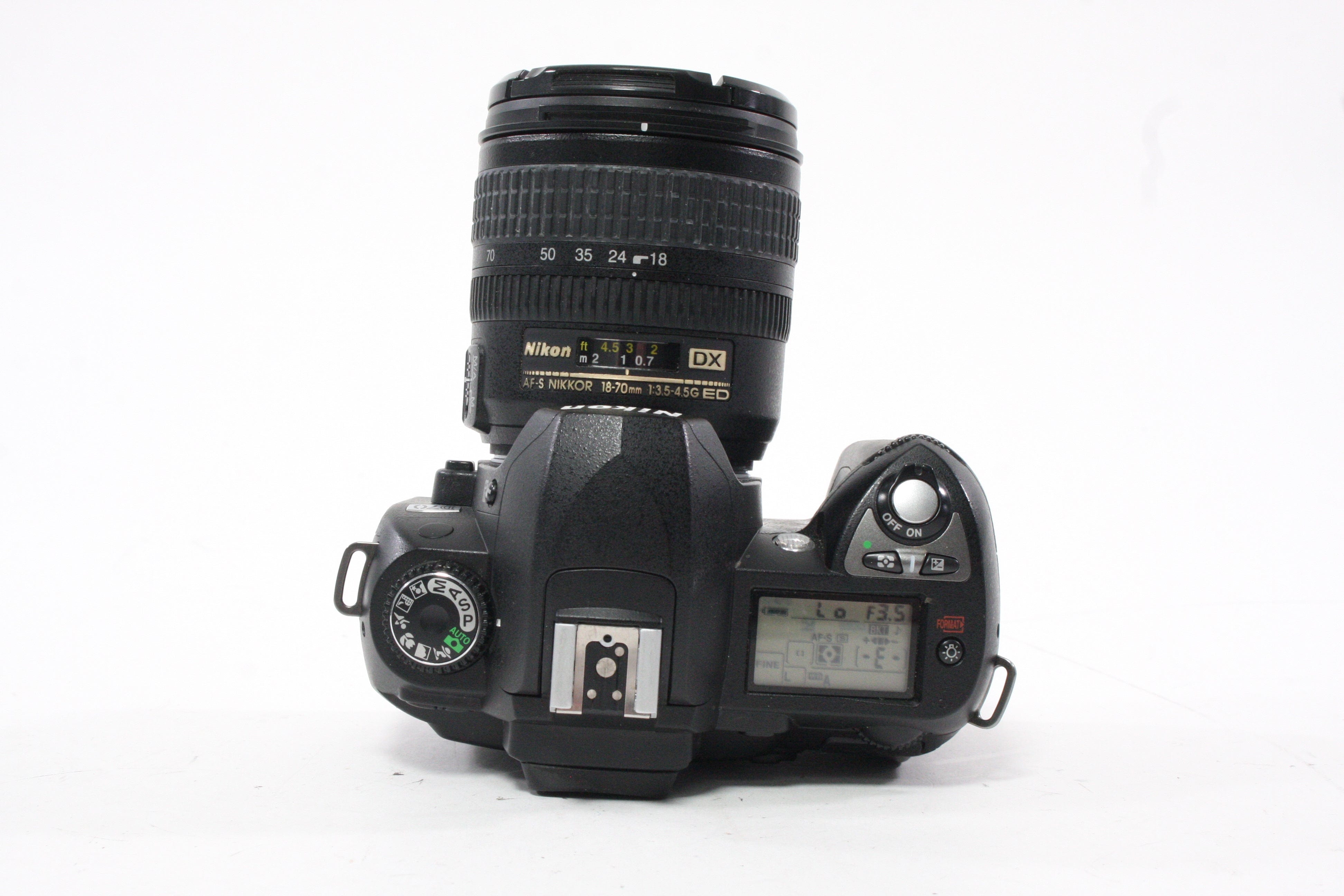 Nikon D70 with 18-70mm f/3.5-4.5 G DX ED AF-S Lens Shutter Count 13,947