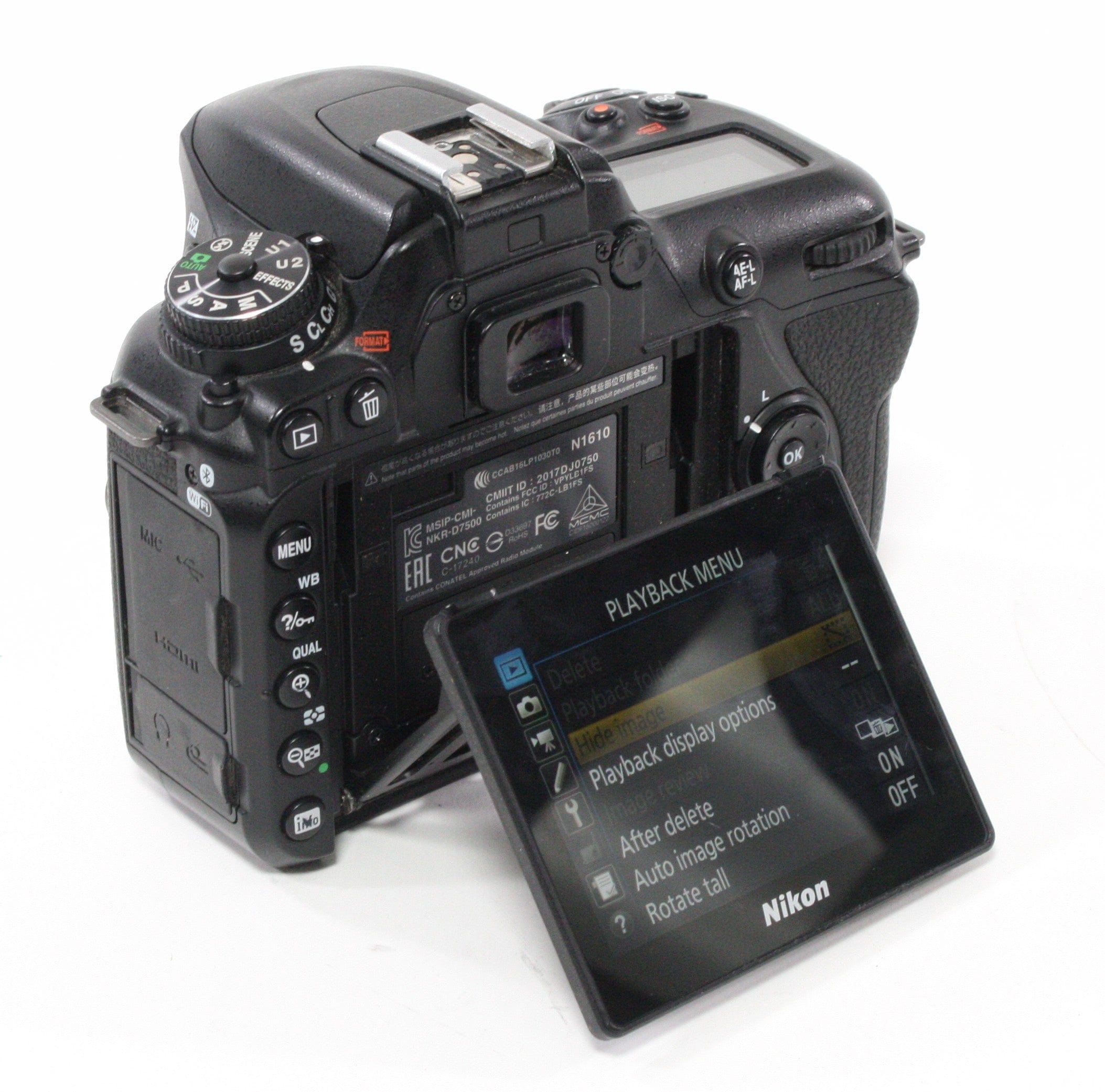 Nikon D7500 Shutter Count 7,870
