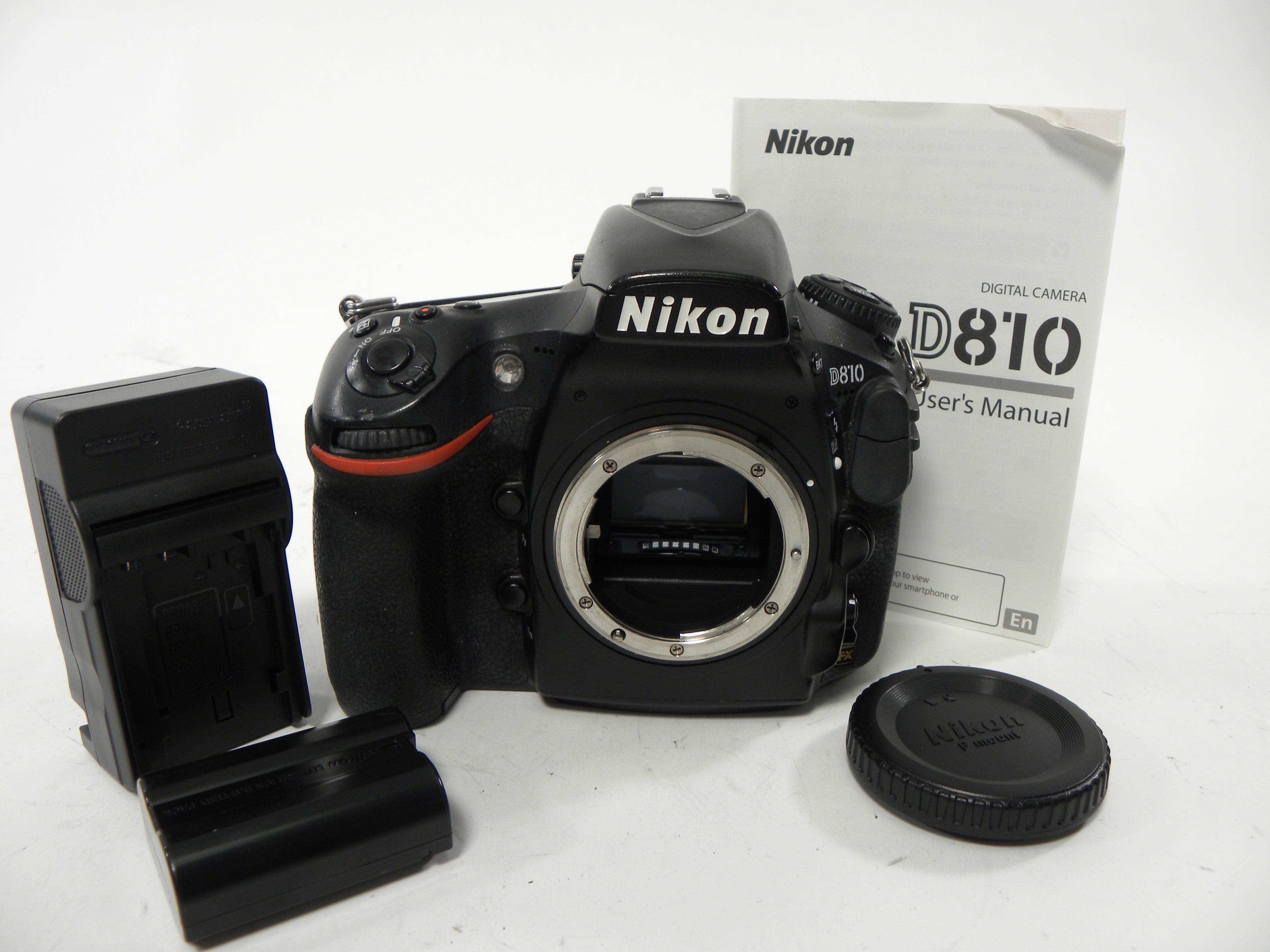 Nikon D810 36.3mp Digital SLR Body only Shutter Ct. 169,187