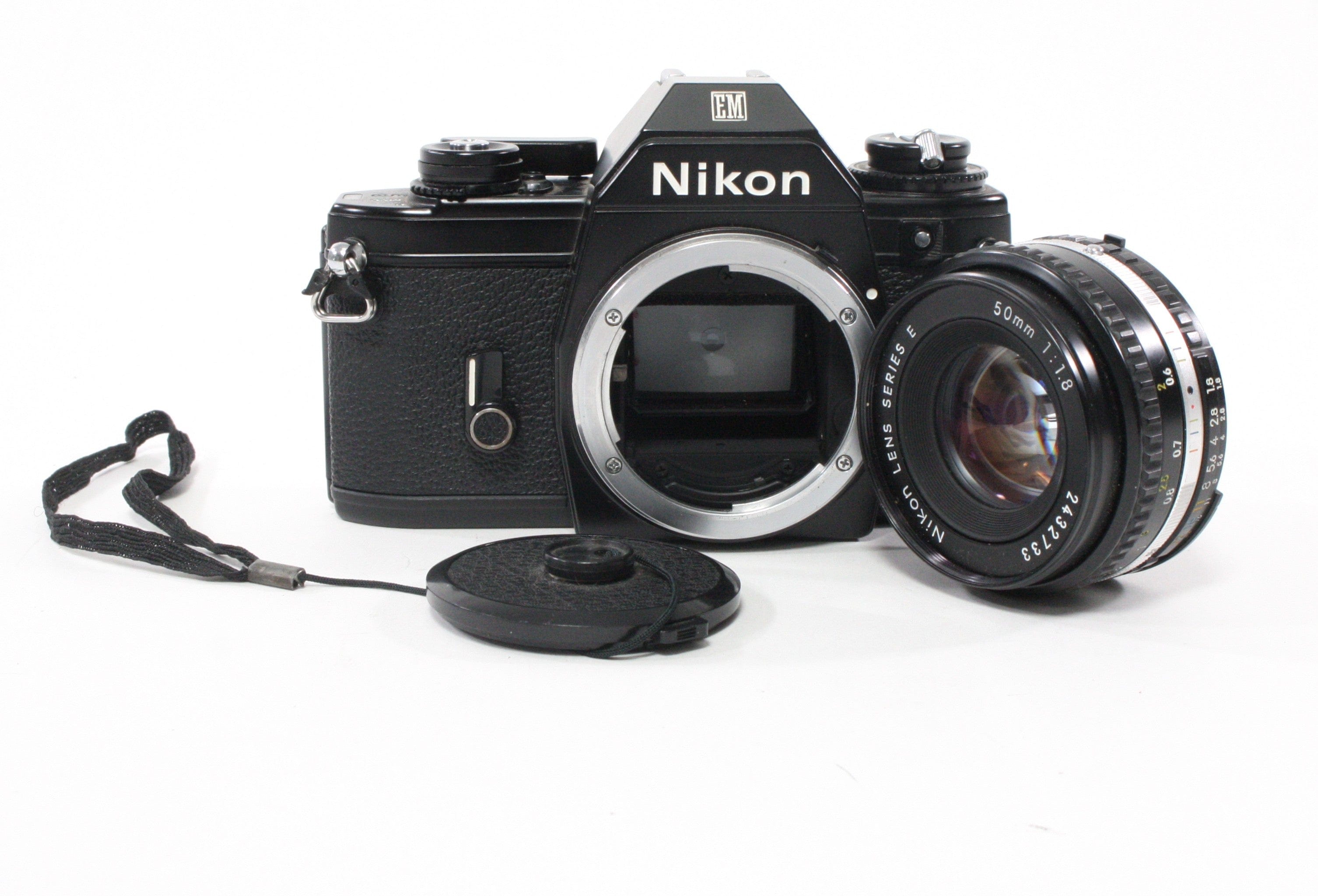 Nikon EM 35mm Camera with 50mm f/1.8 E Series Lens