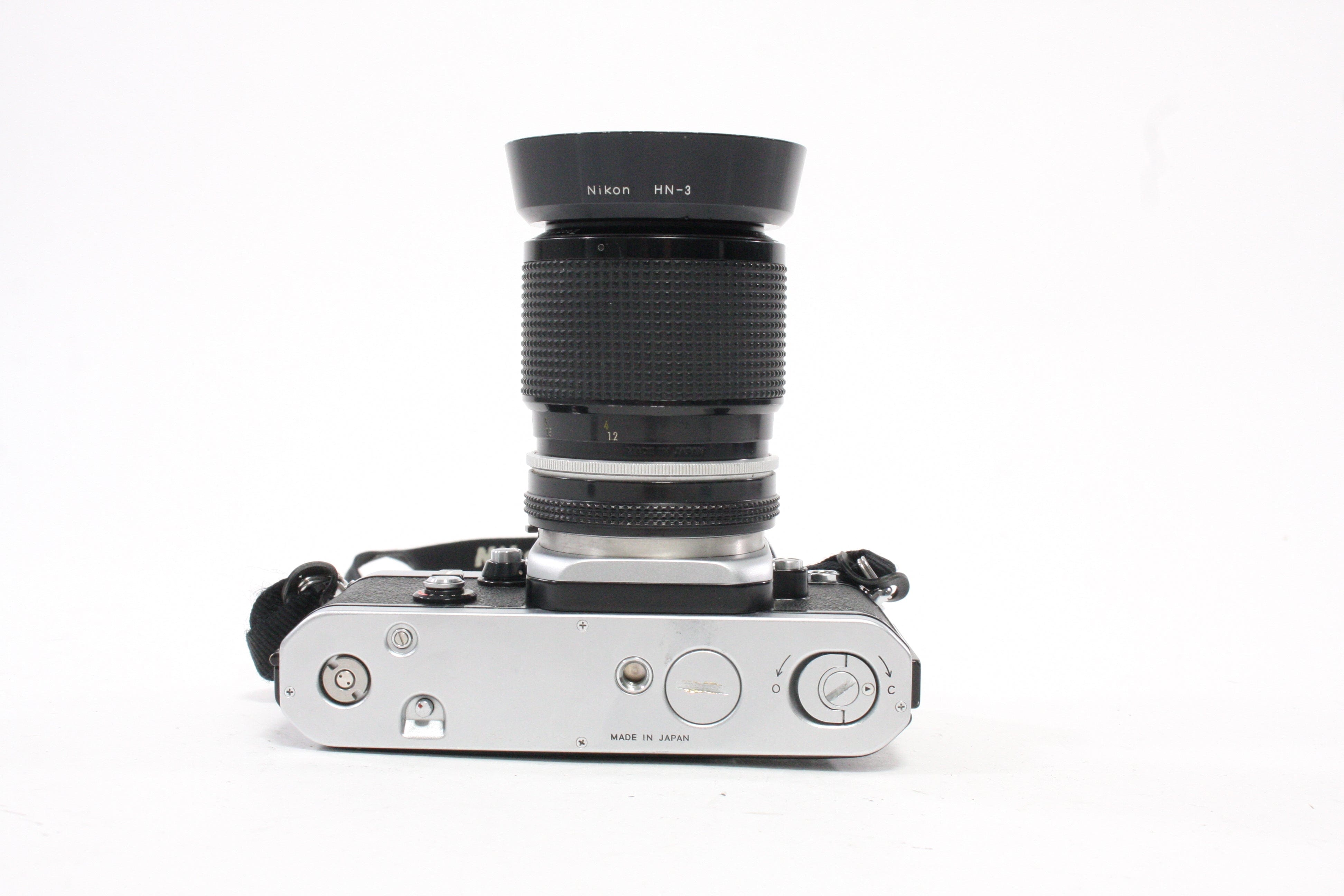 Nikon F2 35mm SLR Camera with 43-86mm f/3.5 Zoom Lens and AP-1 Finder