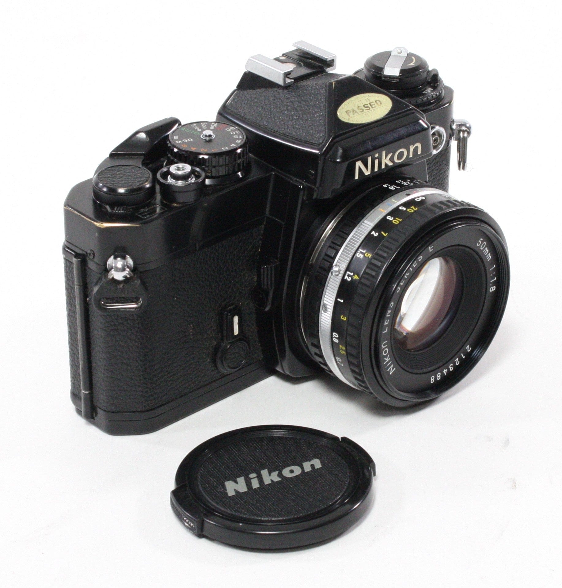 Nikon FE Black Body with E-Series 50mm f/1.8 Lens REFURBISHED