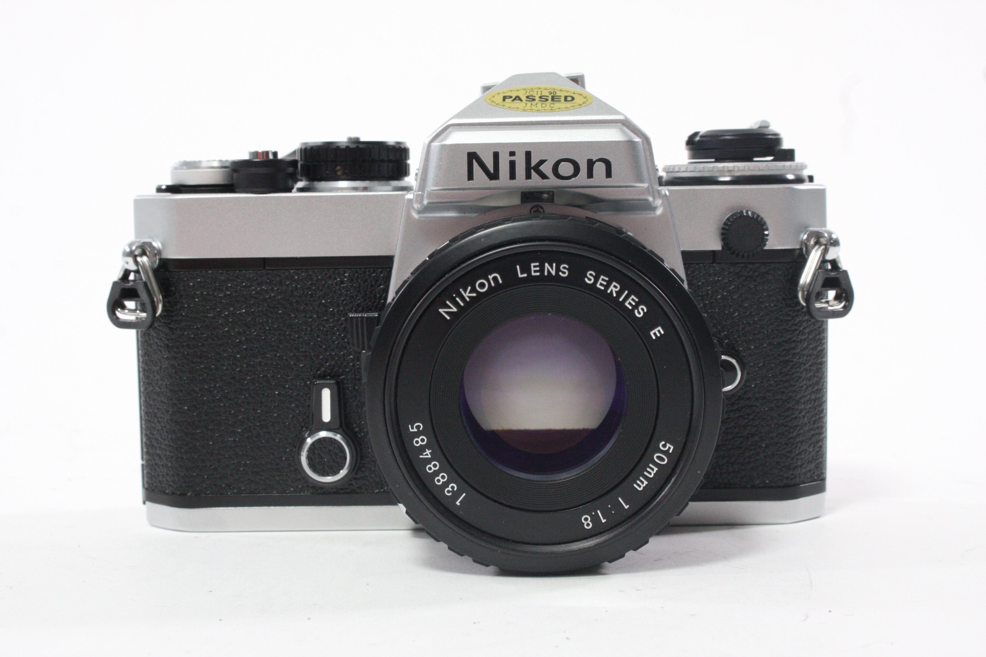 Nikon FE Chrome 35mm SLR Camera with 50mm f/1.8 Lens