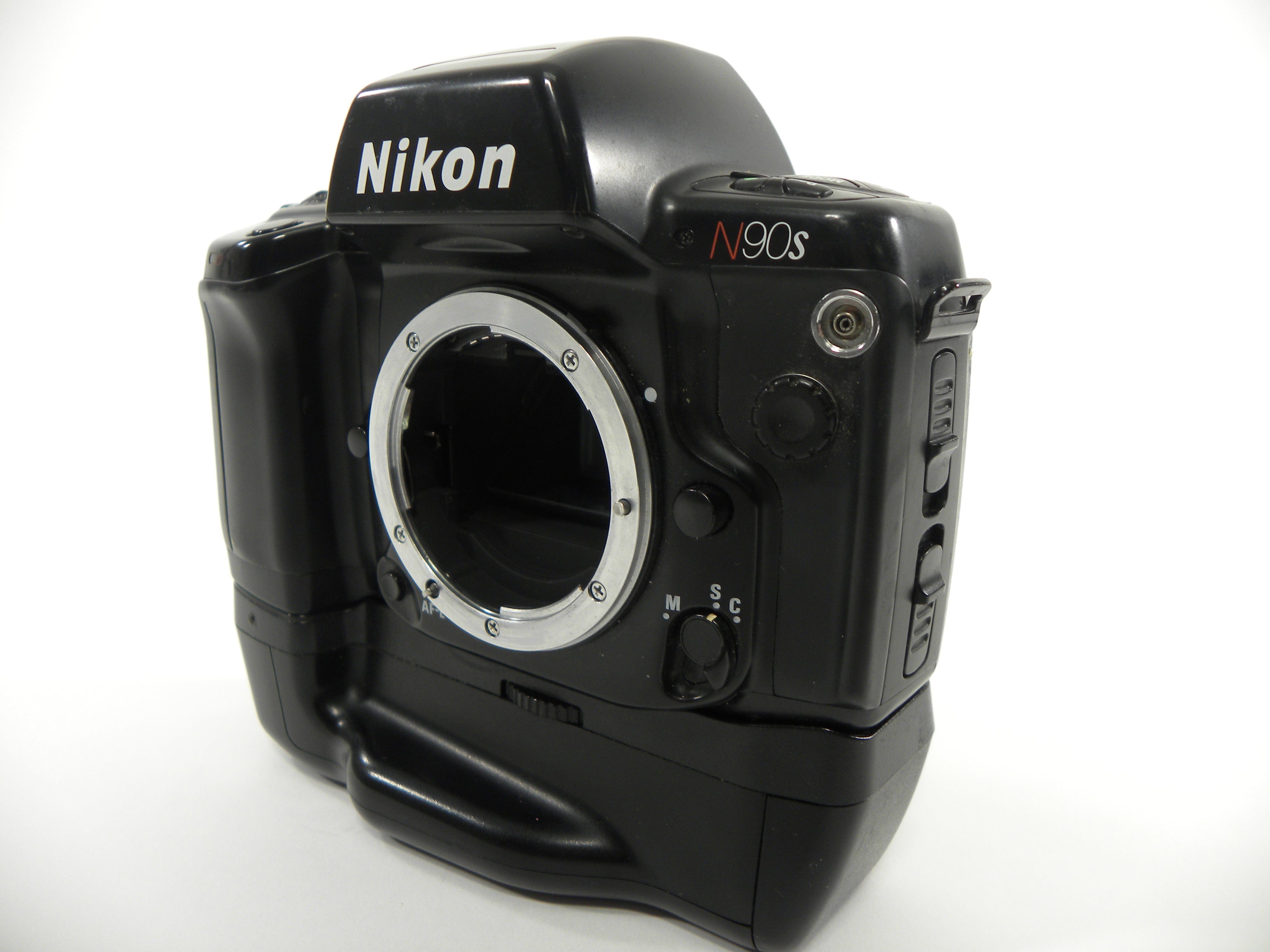 Nikon N90s 35mm SLR camera body only w/MB-10 Grip AS IS   NO RETURNS!