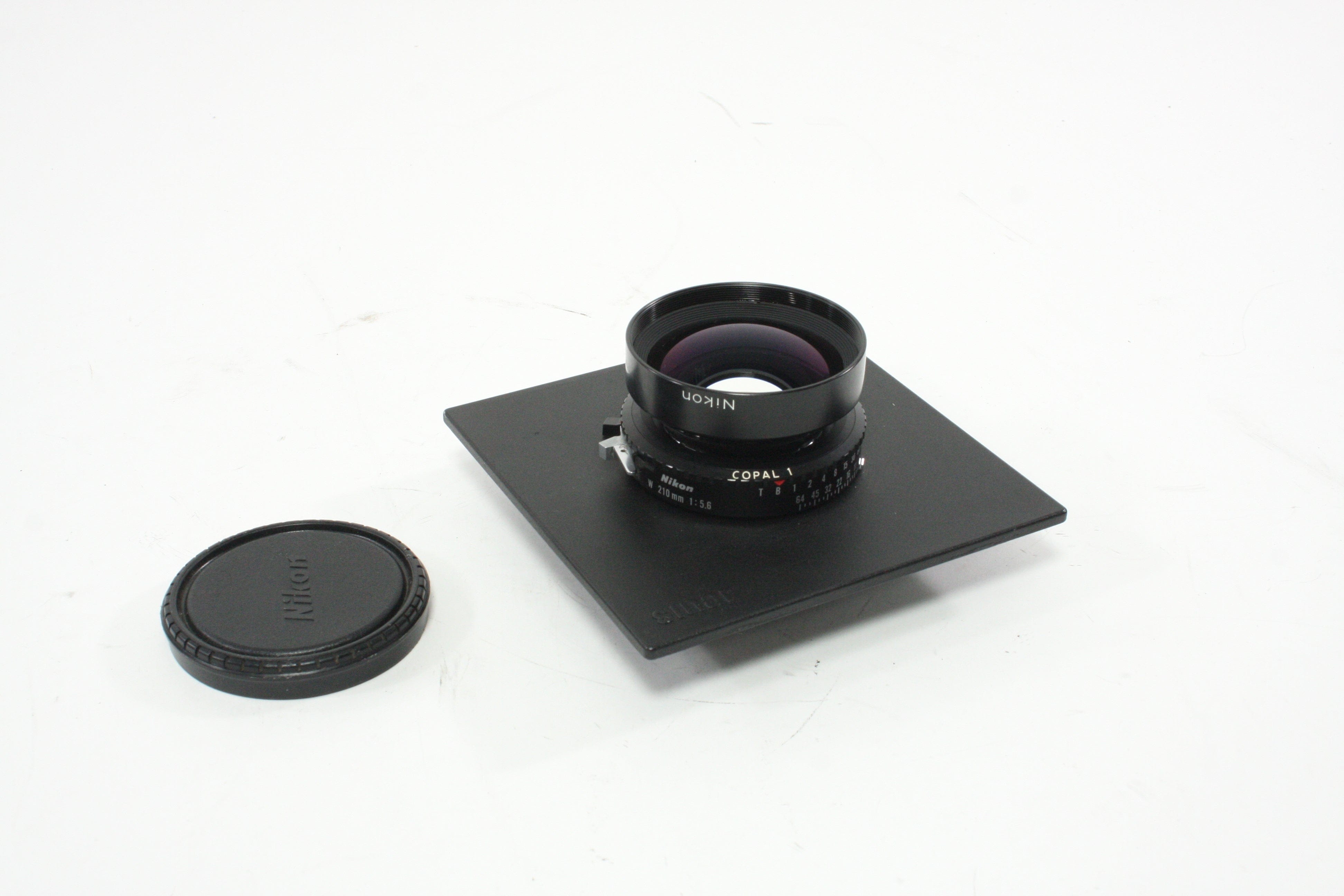 Nikon Nikkor-W 210mm f/5.6 Large Format Lens with Sinar 5.5"x5.5" Lens Board with Copal 1 Shutter
