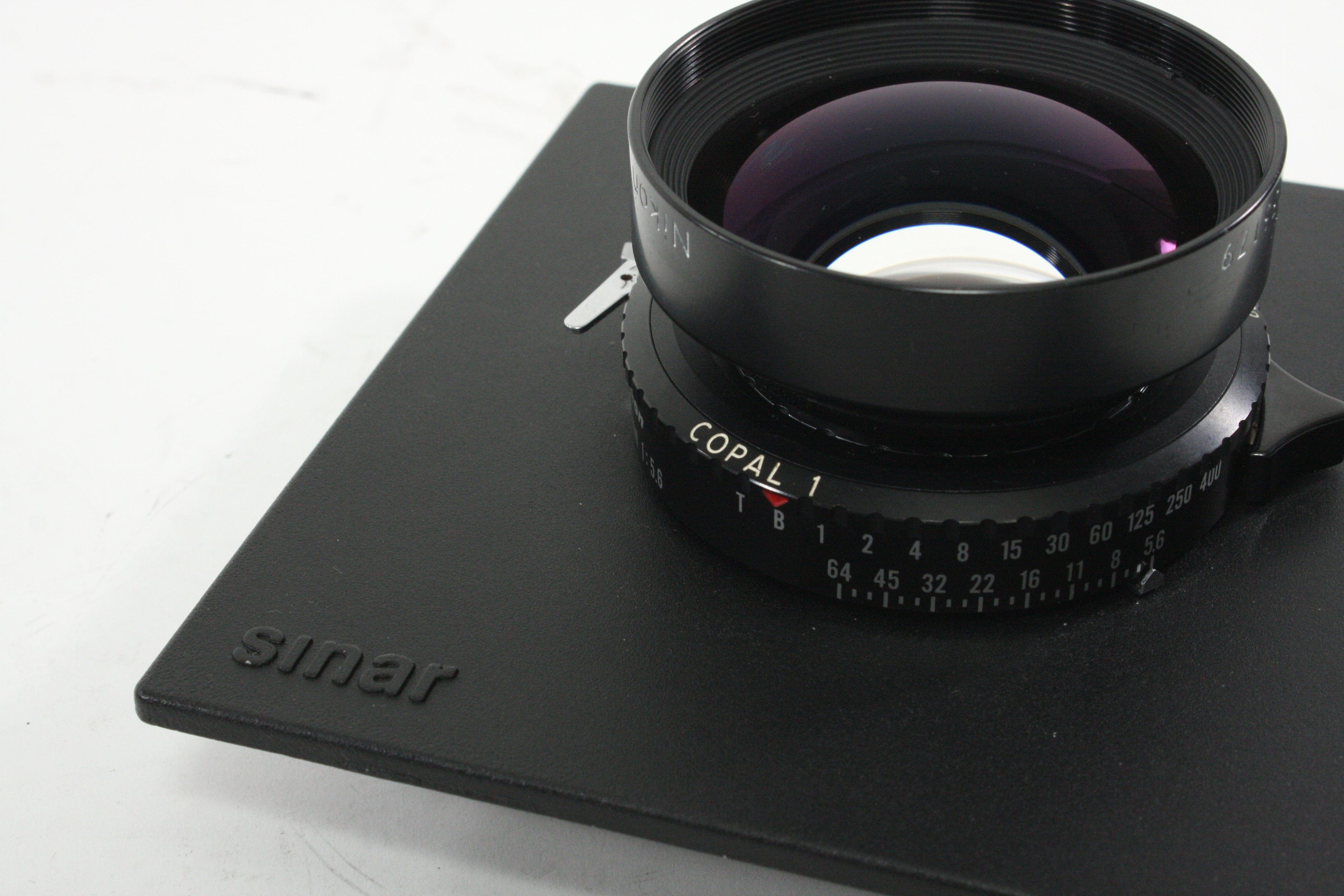 Nikon Nikkor-W 210mm f/5.6 Large Format Lens with Sinar 5.5"x5.5" Lens Board with Copal 1 Shutter