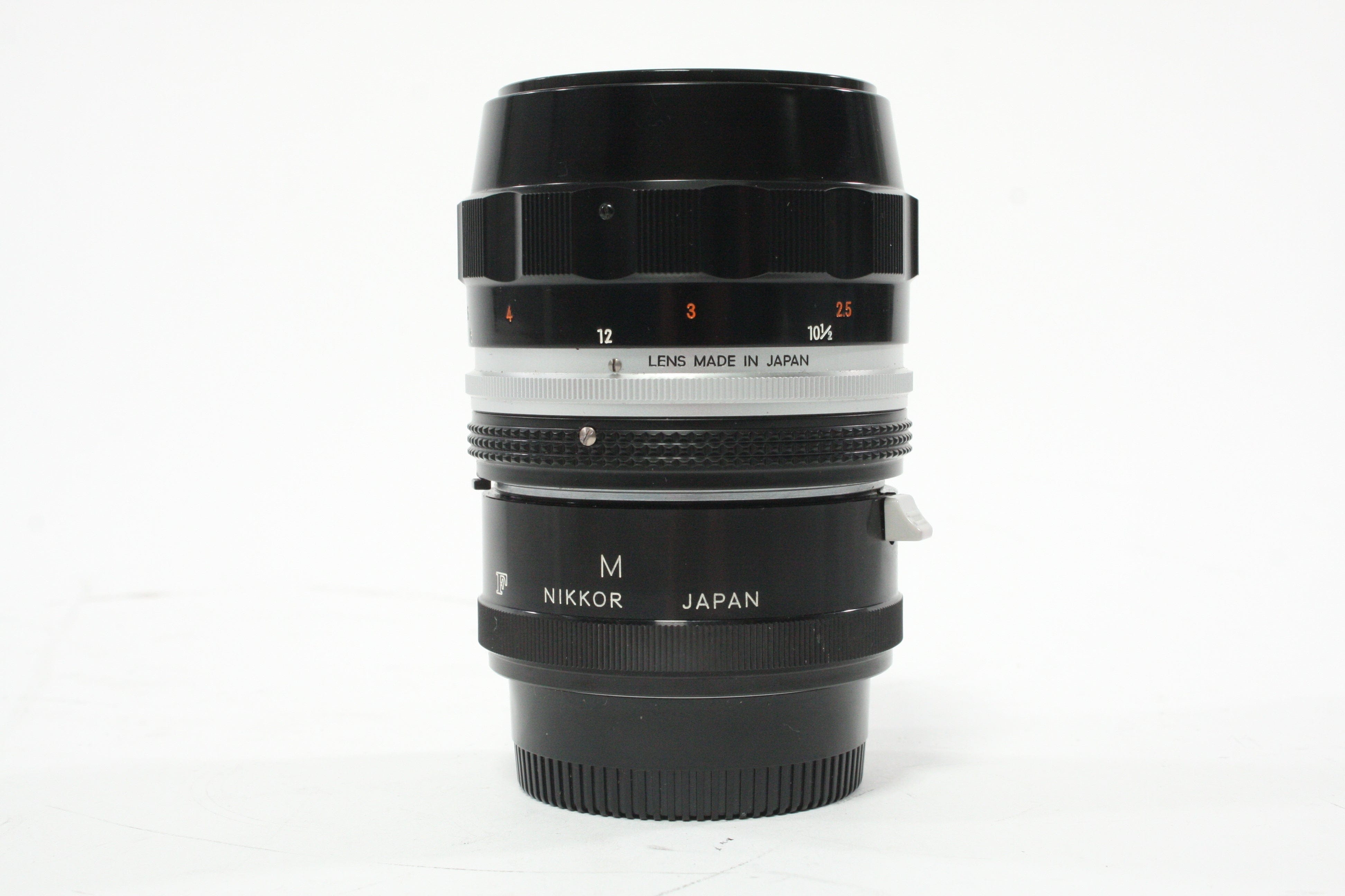 Nikon Nippon Kogaku 55mm f/3.5 Micro-Nikkor AI Lens for Nikon F with Adapter
