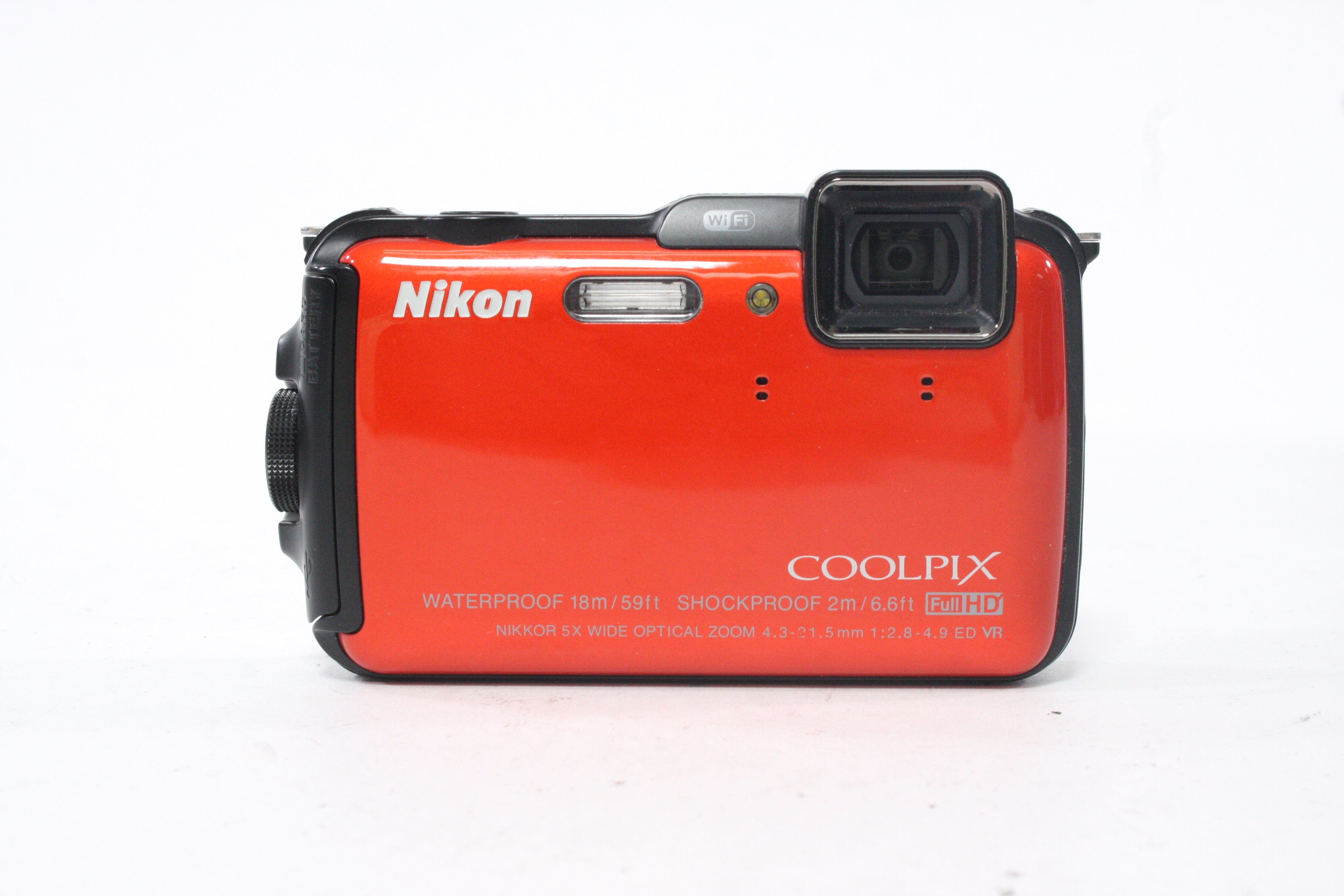 Nikon Waterproof Coolpix AW120 Digital Point-and-Shoot Camera 5x Zoom (Orange)