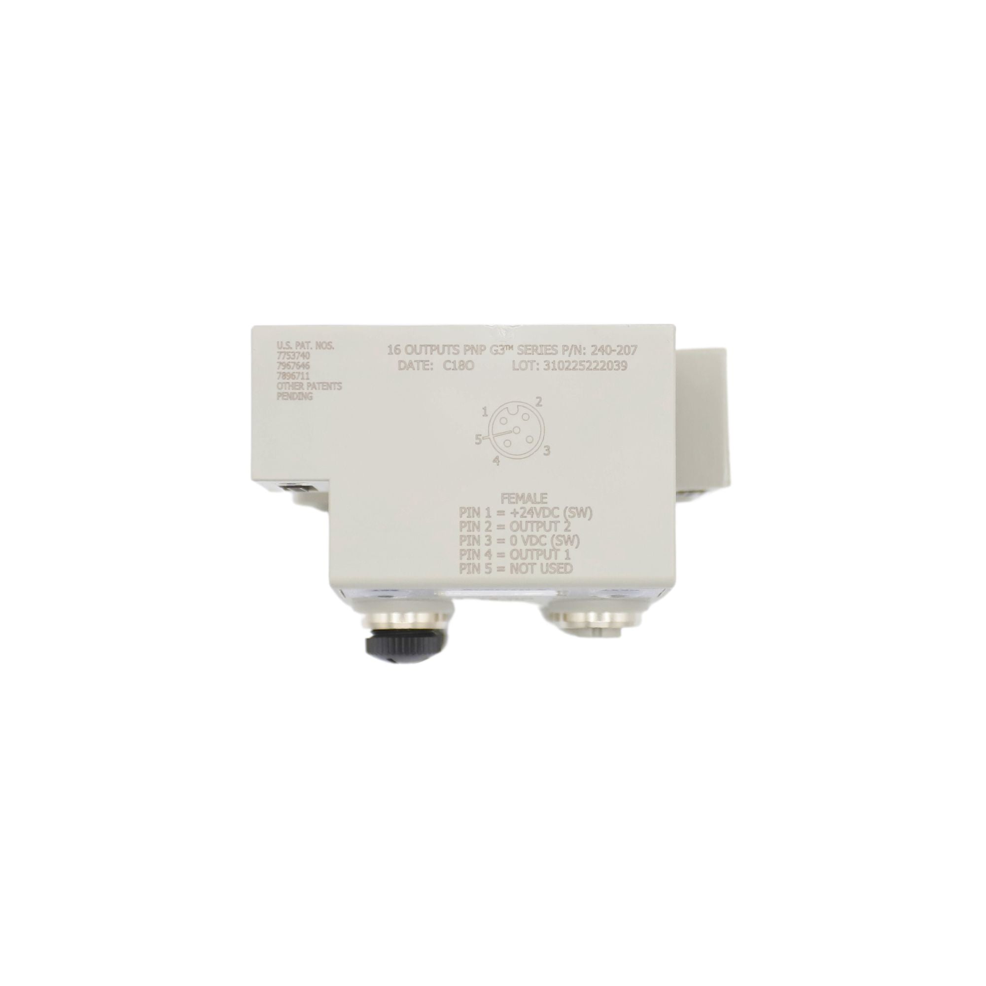 Numatics | Aventics Manifold part G3 8-Outputs PNP Digital 5 Pin Micro Connector | 240-207